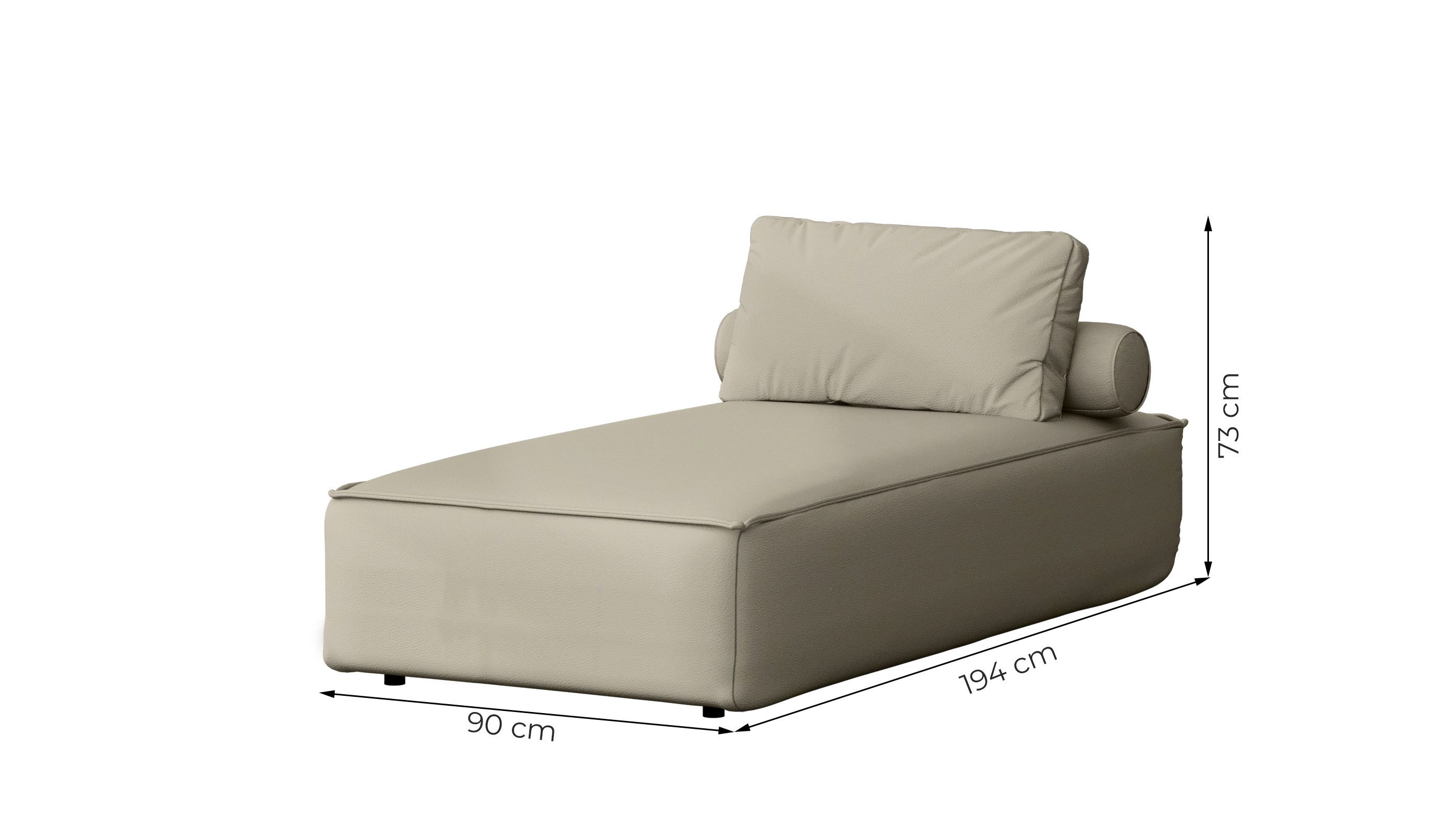Friderik-EU Chaiselongue PATIO Chaiselongue – moderner Komfort und Stil für Ihren Außenbereich, Made in Europe