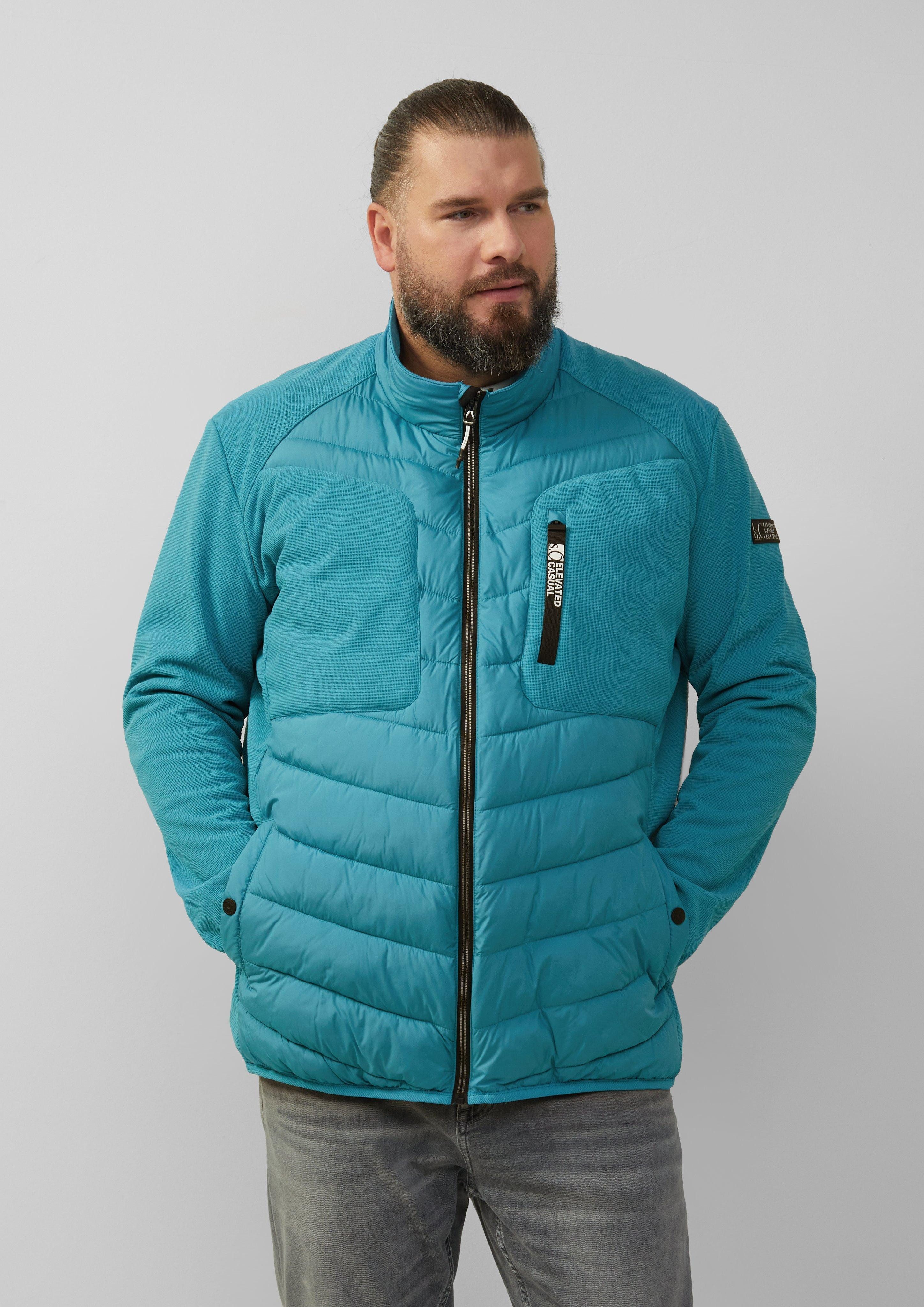 s.Oliver Outdoorjacke Materialmix-Jacke mit sportiven Kontrastdetails günstig online kaufen