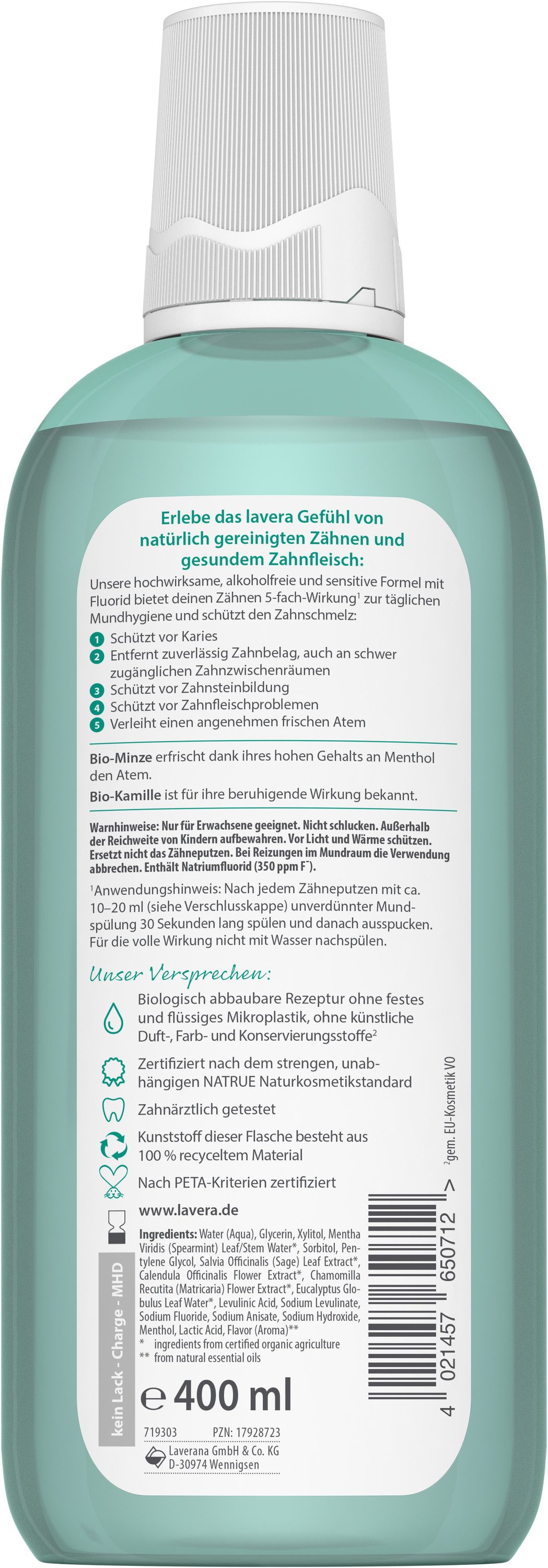 lavera Mundspülung Mundspülung Sensitive & Repair, (1-tlg)