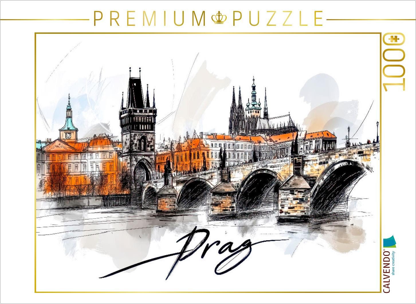 CALVENDO Puzzle CALVENDO Puzzle Prag, 1000 Teile Lege-Größe 64x48cm Foto-Pu günstig online kaufen