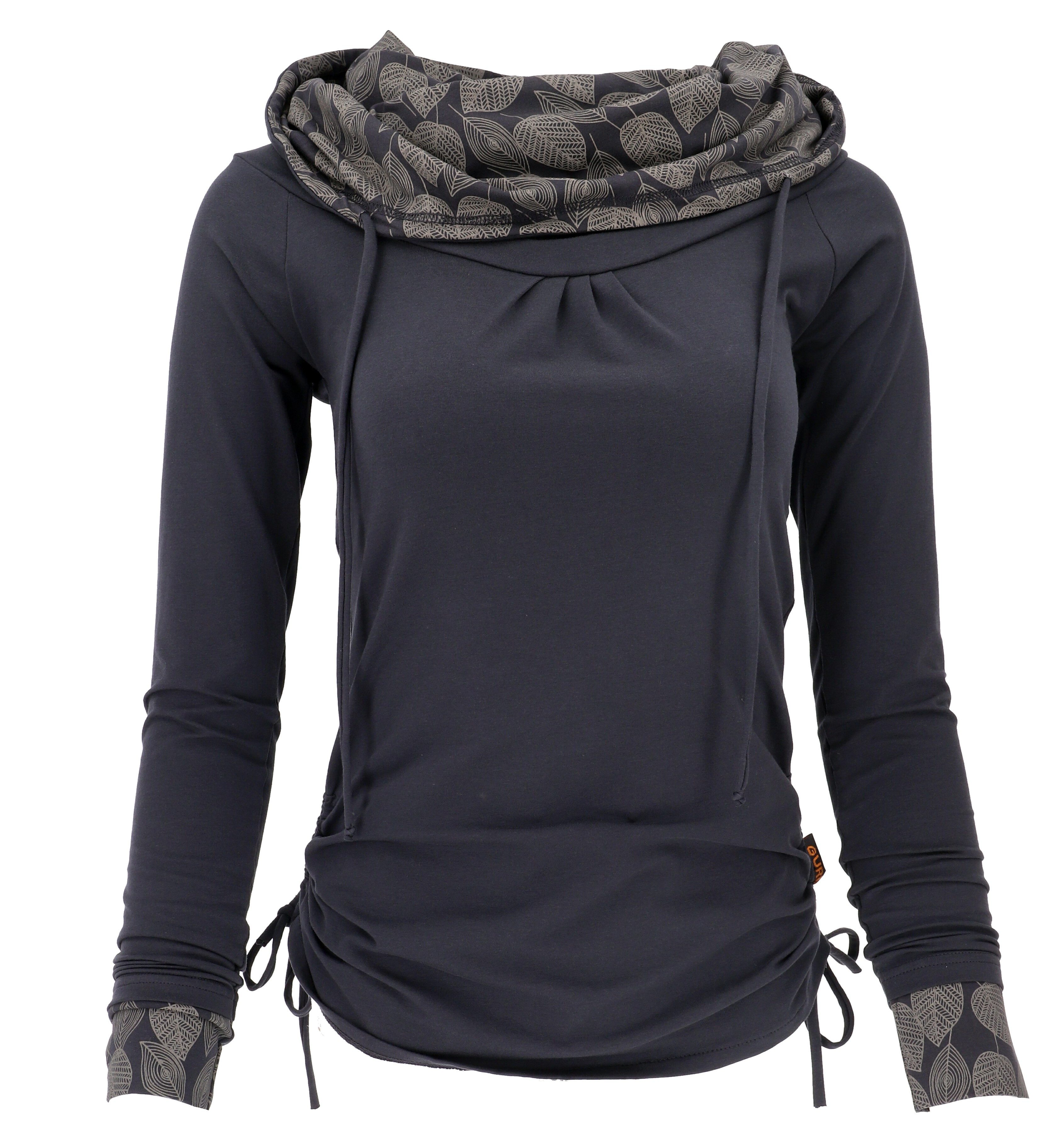 Guru-Shop Longsleeve Longshirt aus Bio-Baumwolle, Boho günstig online kaufen