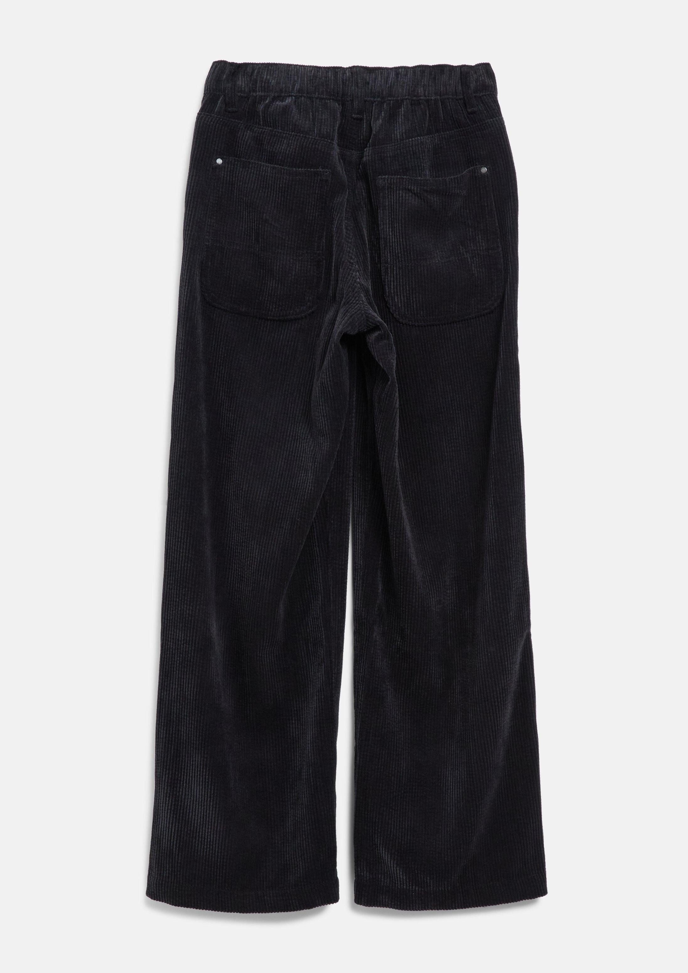 s.Oliver Chinos Hose BAGGY Cord-Hose Baggy / Relaxed Fit / Mid Rise / Wide Leg