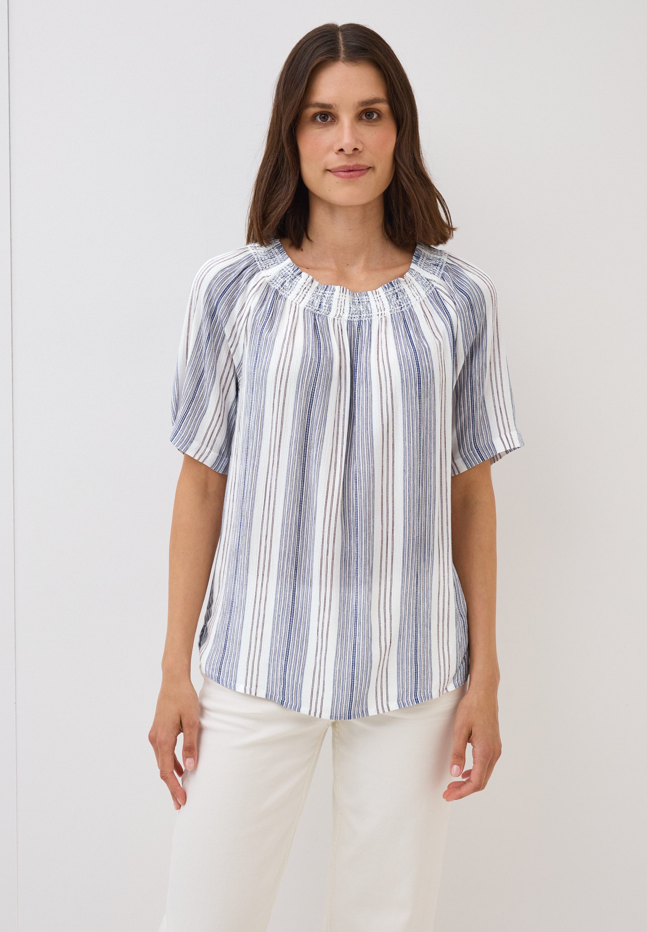 CECIL Kurzarmbluse Feel Good Fit günstig online kaufen