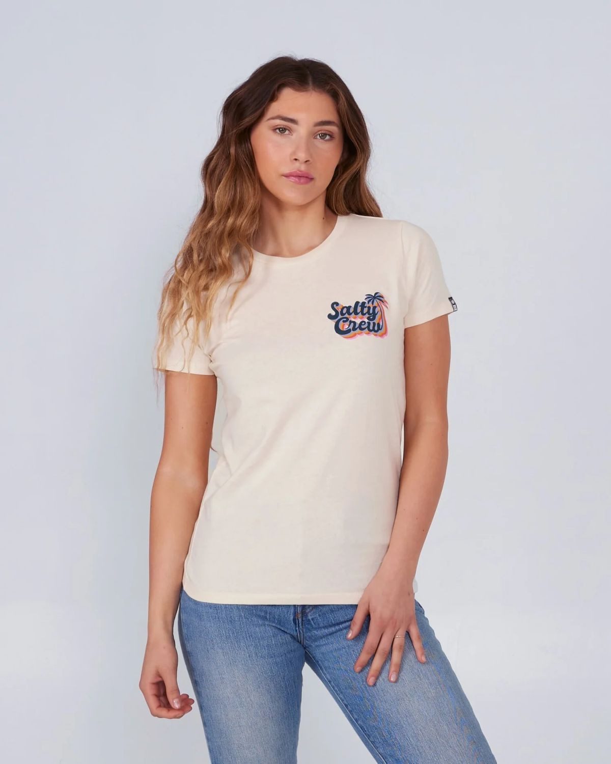Salty Crew T-Shirt Salty Crew Salty Seventies Classic T-Shirt Bone L