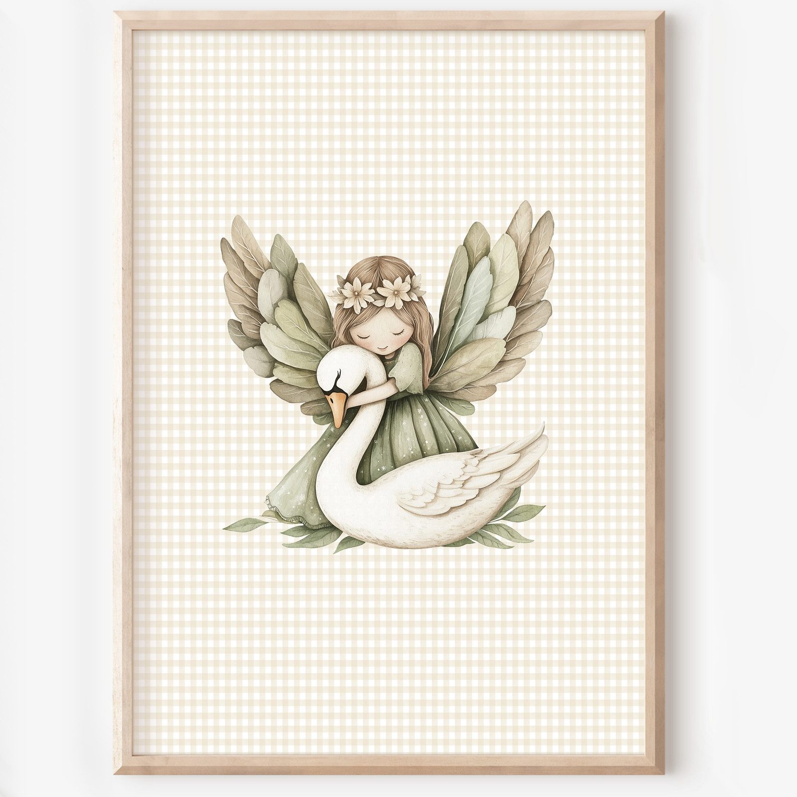 homestyle-accessoires Wandbild Kinderzimmer Bilderwand 8erSet Bilderset Babyzimmer FEENLAND, Hochformat, Künstlerpapier, ohne Rahmen
