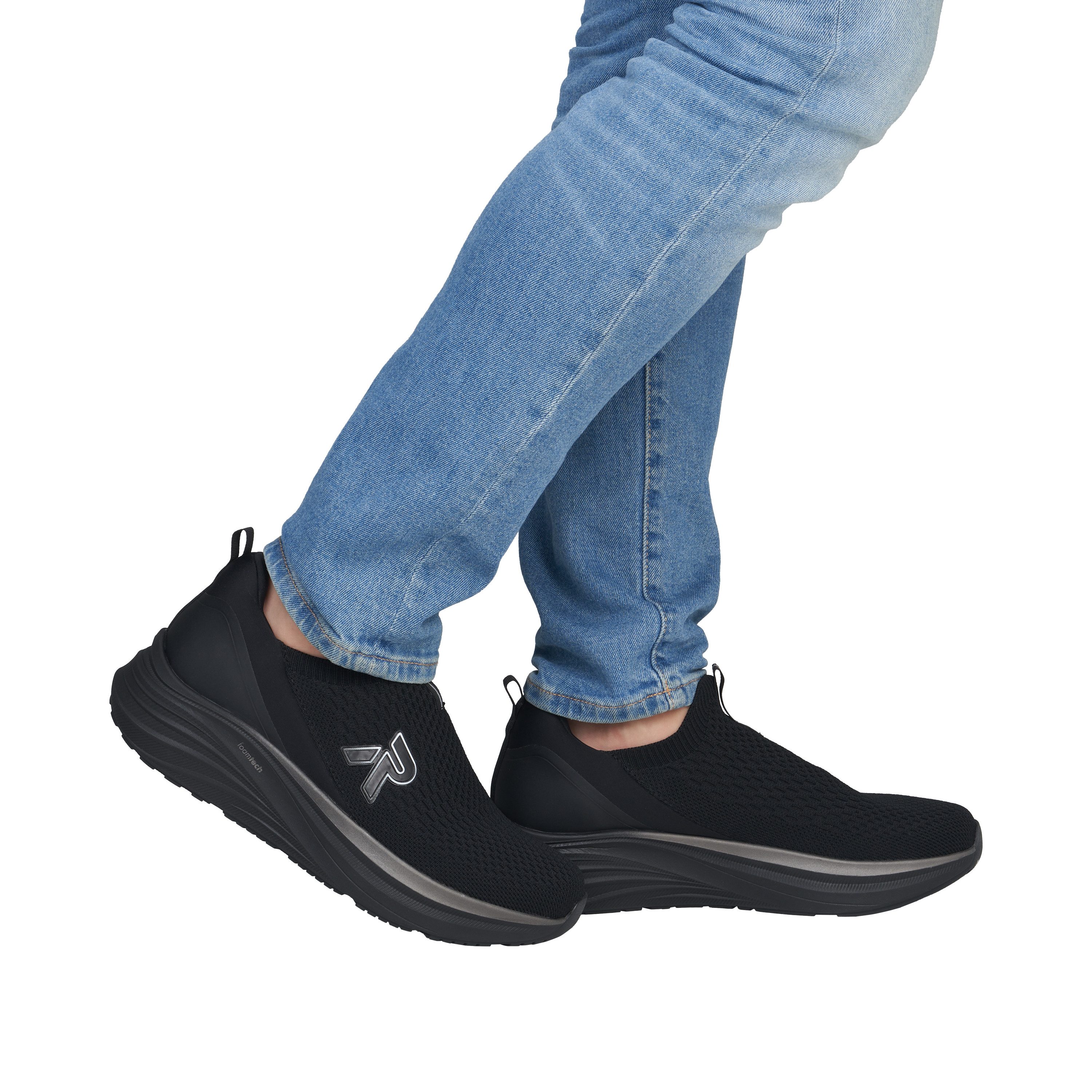 Rieker Sport Slipper Slipper, Schlupfschuh, Freizeitsneaker mit sockenähnlichem Einstieg