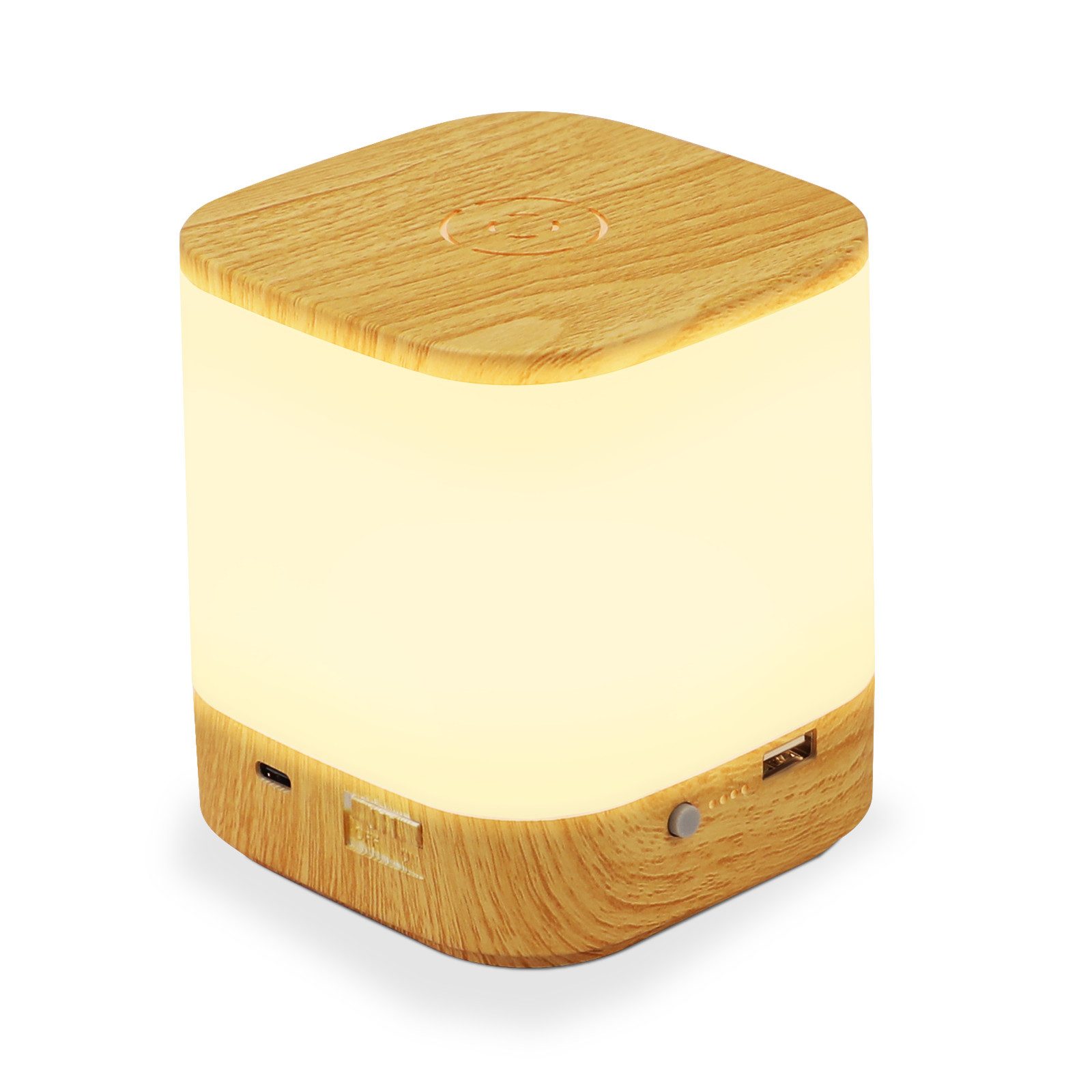 ZMH LED Tischleuchte Aufladbar Flur mit 3 Farbtemperatur Nachttischlampe Akku 3600mAH USB, LED fest integriert, 3000-6500K, Nachttischlampe für Schlafzimmer mit – Bild 4 von 4