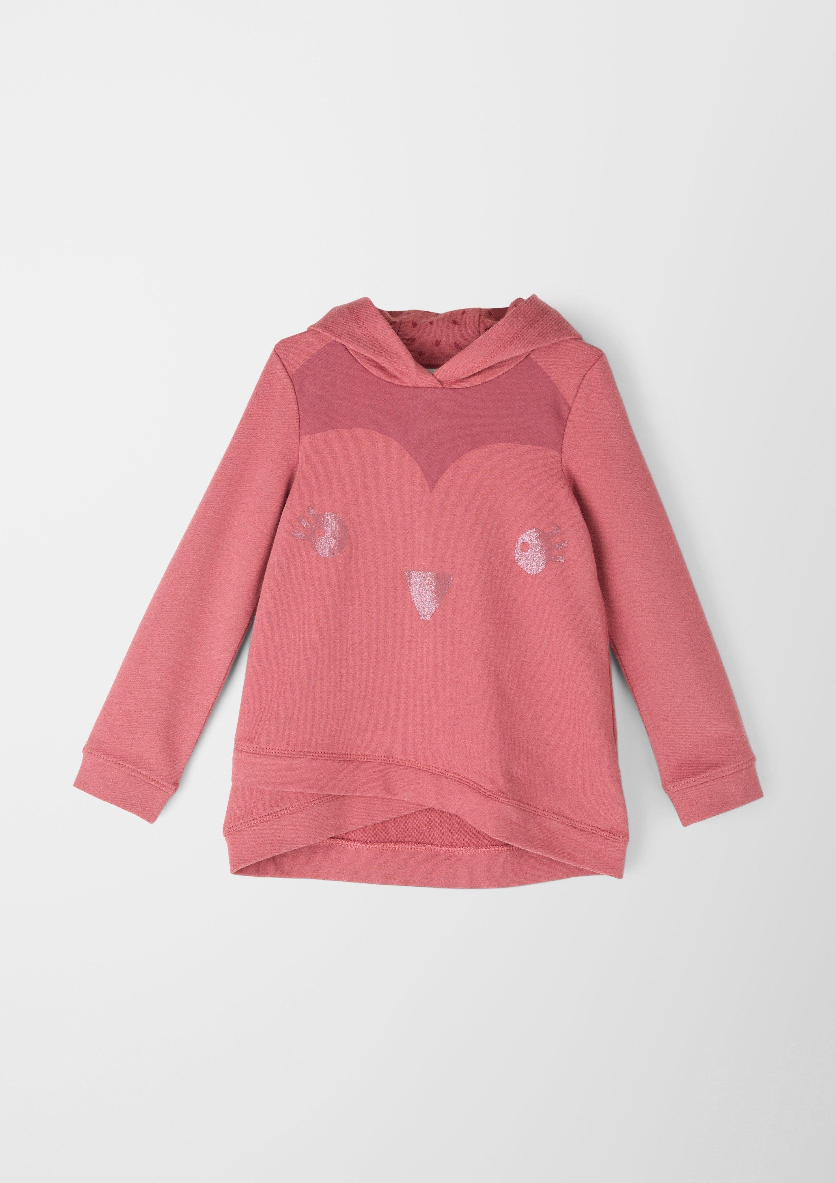s.Oliver Sweatshirt Sweatshirt mit Layering-Detail Layering hellrot