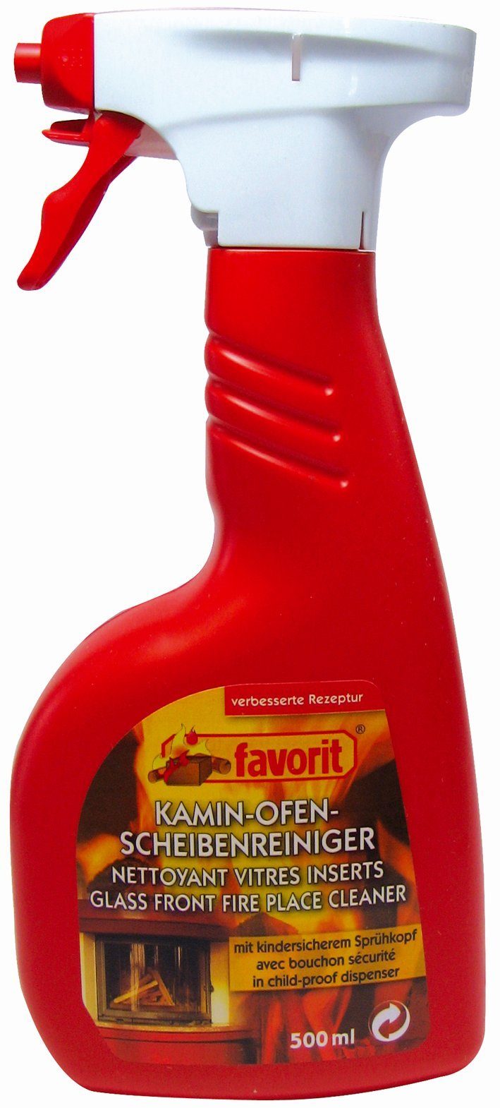 Grußkarten Favorit Scheibenreiniger fÙr Kamin- und Ofenscheiben Inhalt 500 ml