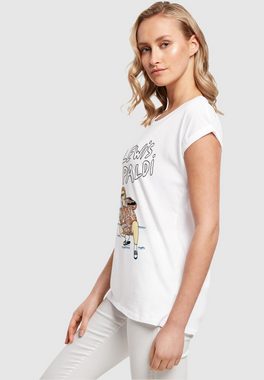 Merchcode T-Shirt Merchcode Damen Ladies Lewis Capaldi - Snowleopard T-Shirt (1-tlg)