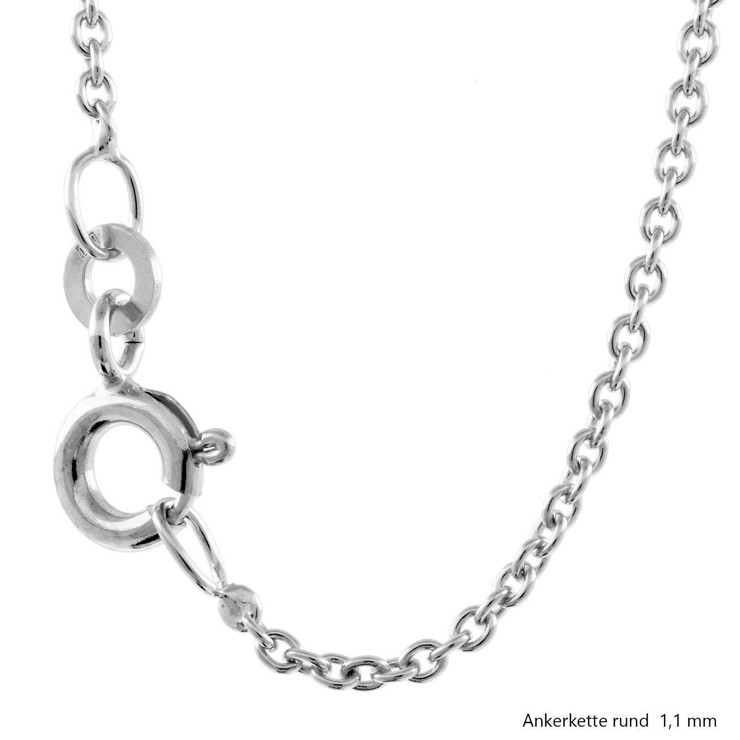 HOPLO Silberkette Ankerkette rund Halskette 925 günstig online kaufen