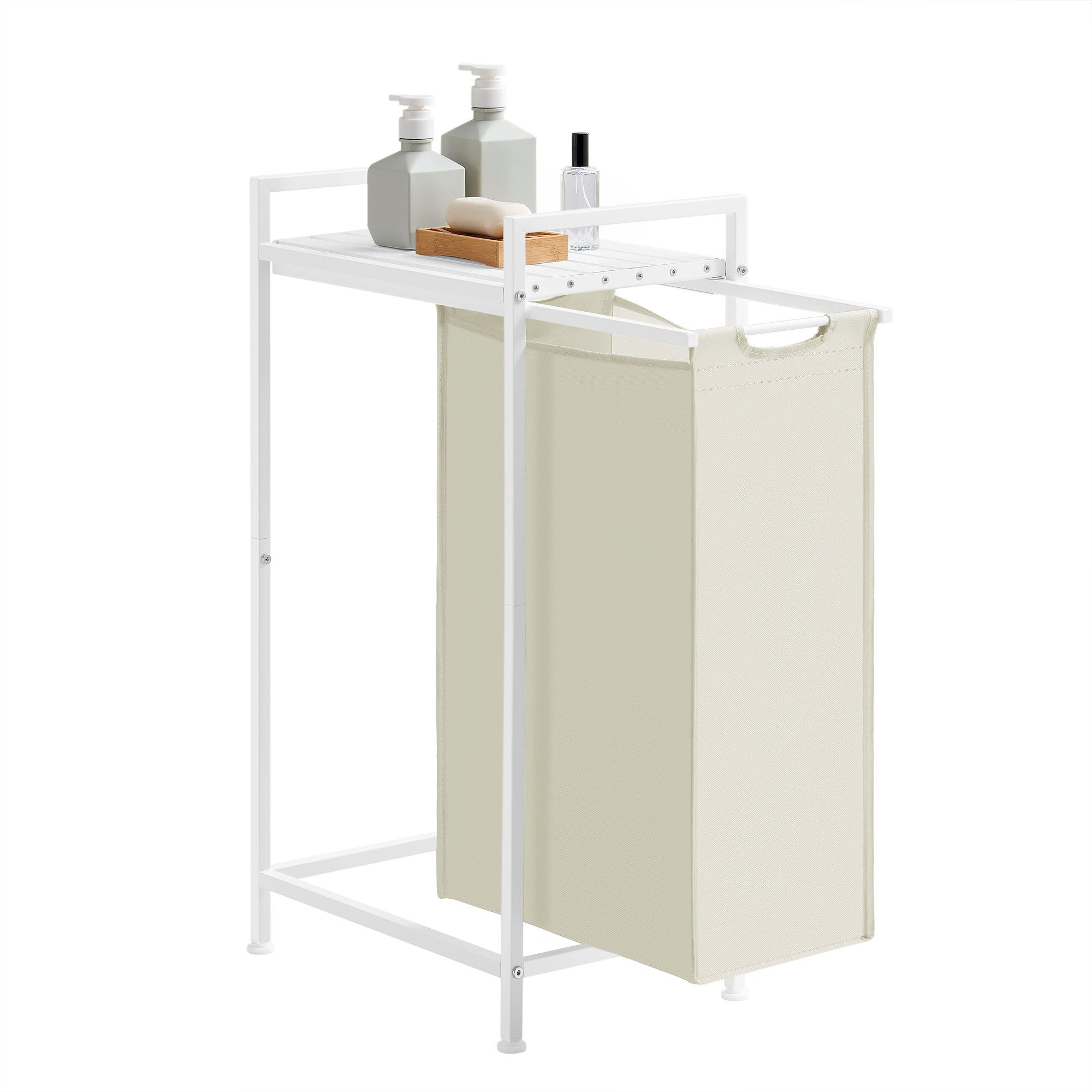 VASAGLE Wäschekorb, Wäschesammler mit Ablage, Wäschebox, 47 L günstig online kaufen