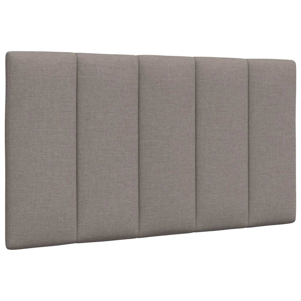 vidaXL Bett, Kopfteil-Kissen Taupe 80 cm Stoff