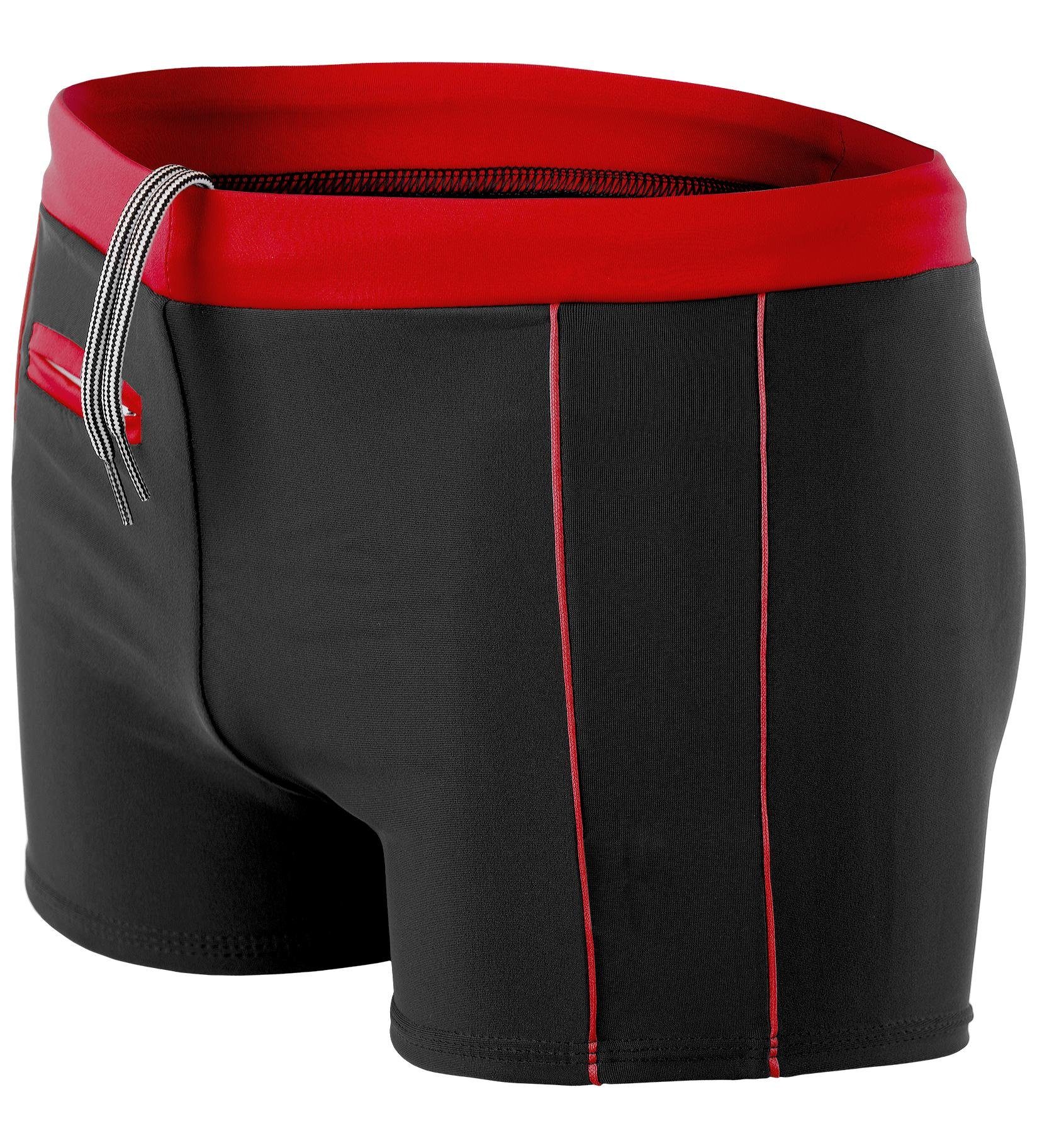 Aquarti Badehose Aquarti Herren Badehose Kurz mit Kontrastpaspel günstig online kaufen