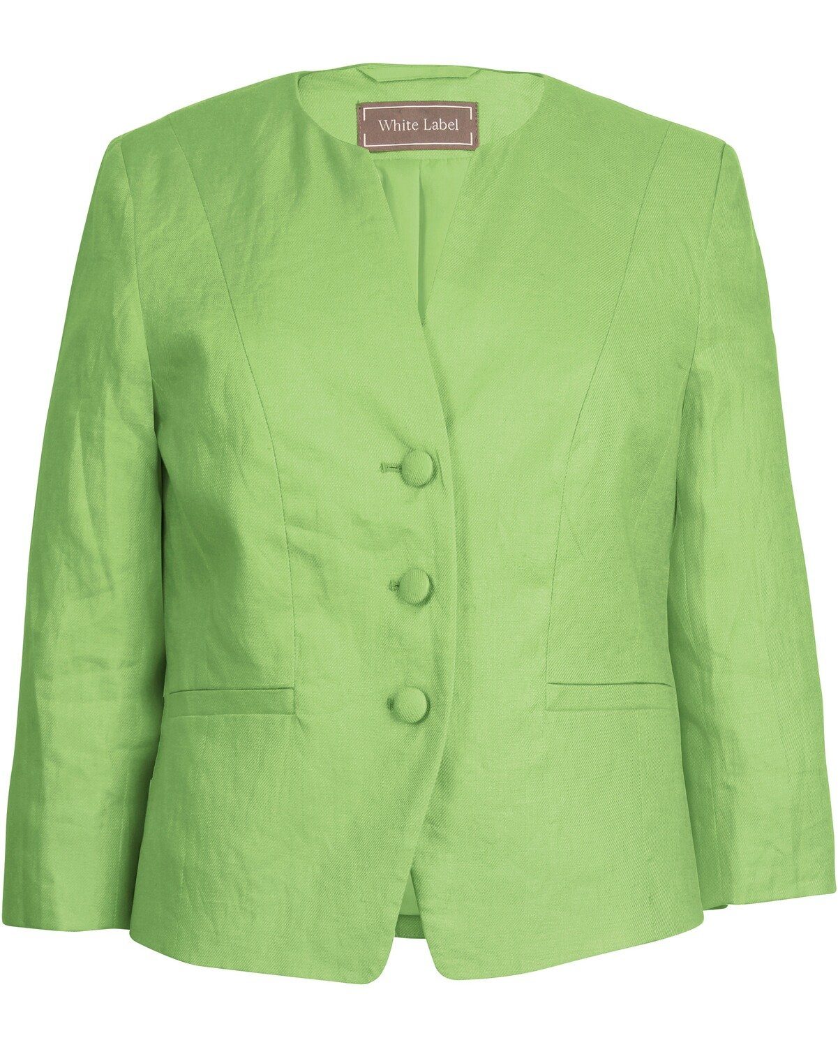 White Label Jackenblazer Kurzblazer aus Leinen günstig online kaufen
