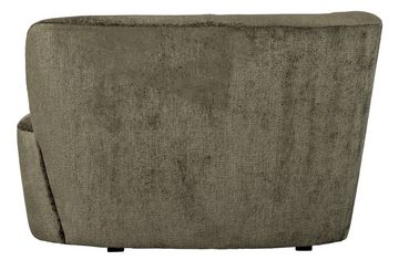 WOOOD Loungesessel Lounge Sessel Stone links - Struktur-Samt Warm Green, freistellbar