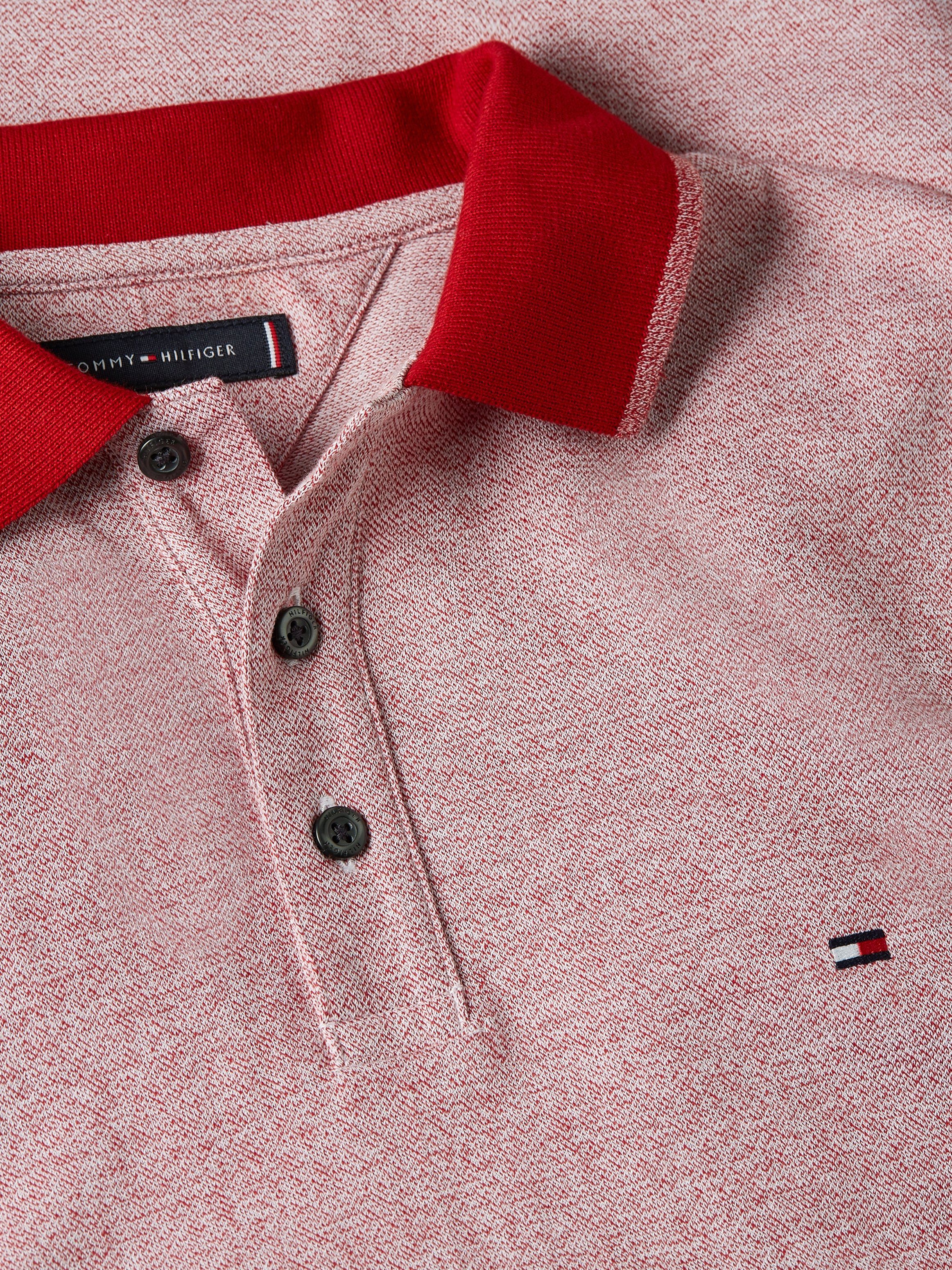 Mouline Red MOULINE White TIPPED Tommy Poloshirt / Arizona POLO Hilfiger SLIM