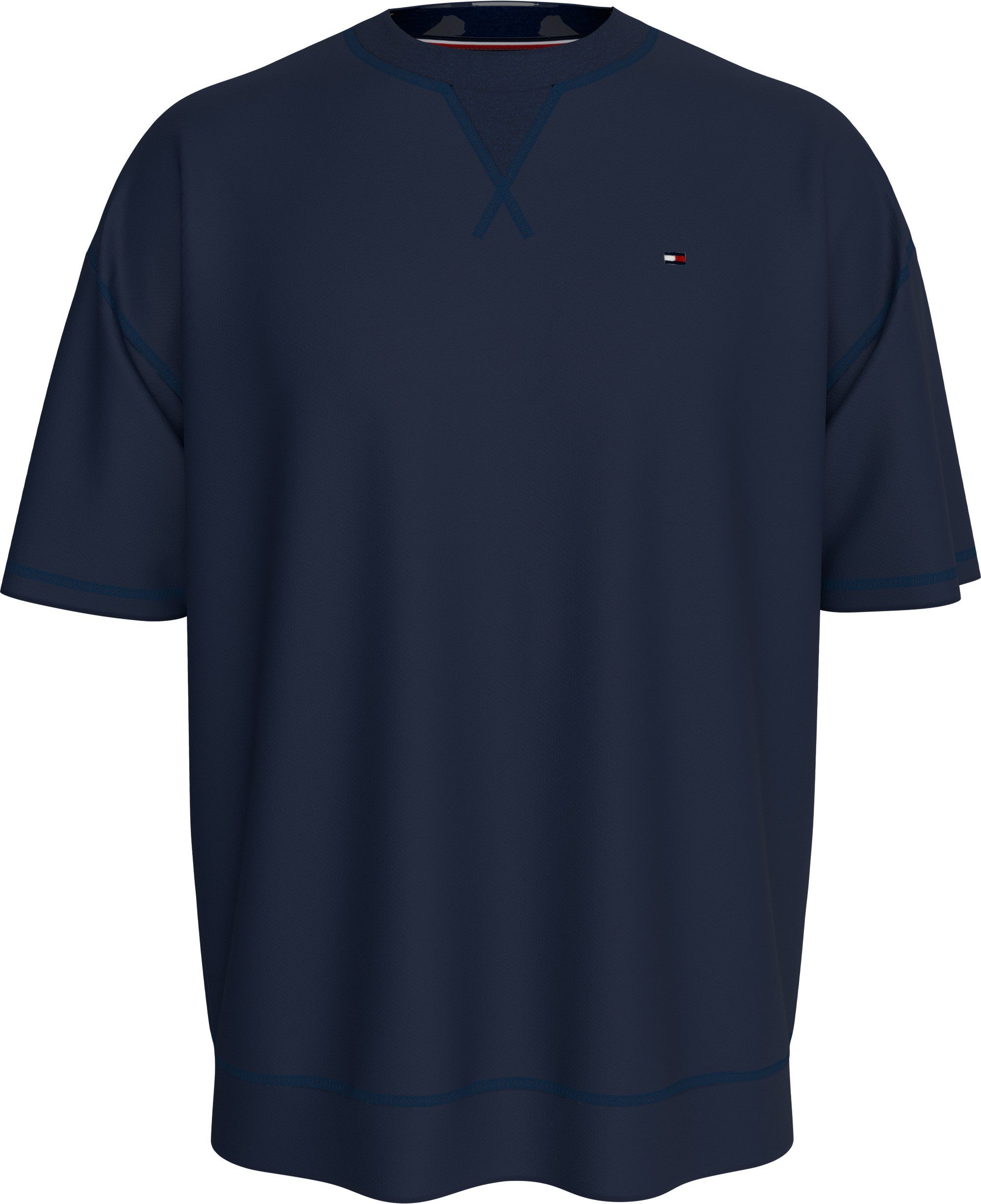 Tommy Hilfiger Underwear T-Shirt SS TRACK TOP mit Logostickerei – Bild 4 von 5