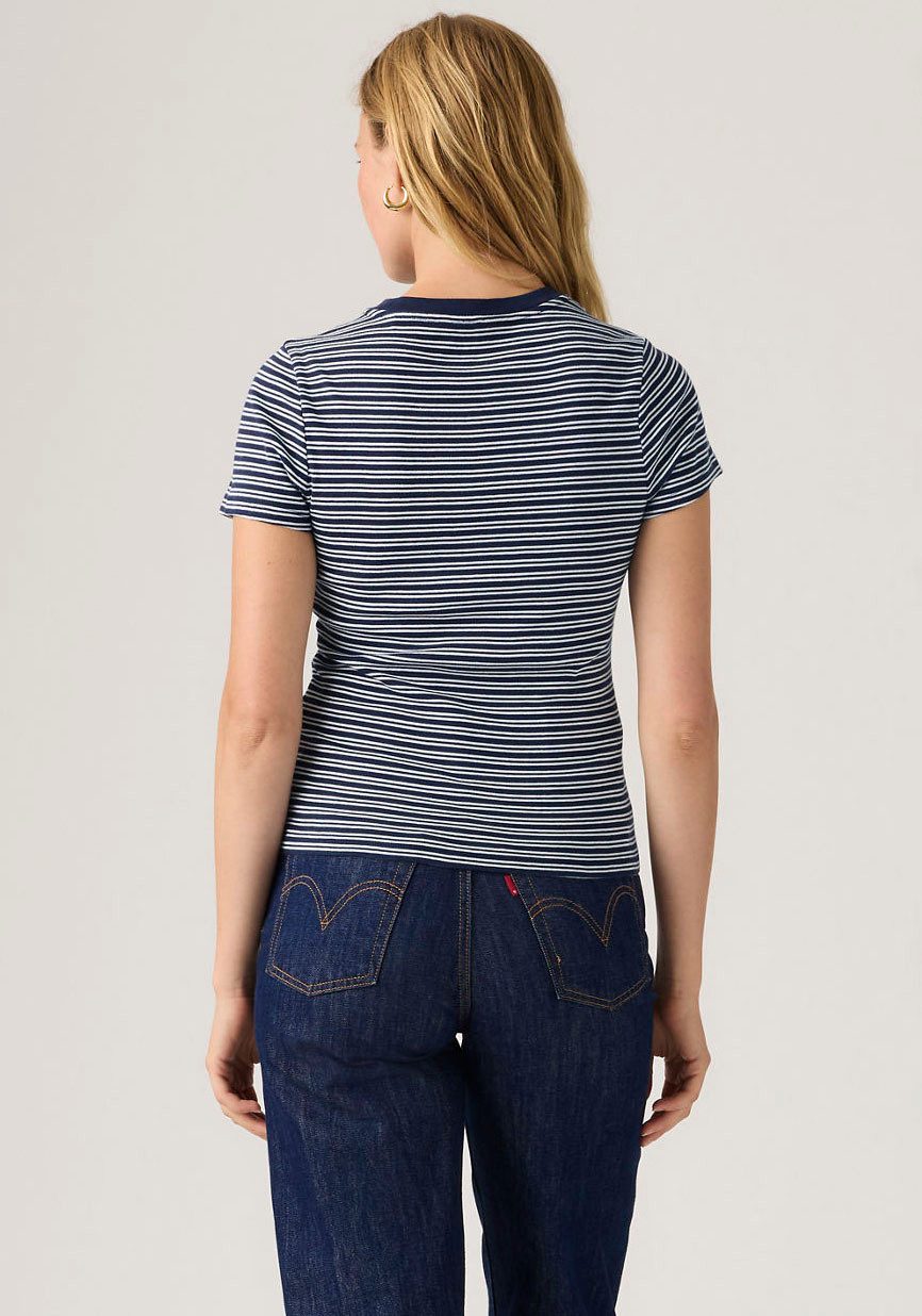 Levi's® Langarmshirt ESSENTIAL HM LS TEE mit Logo Stickerei