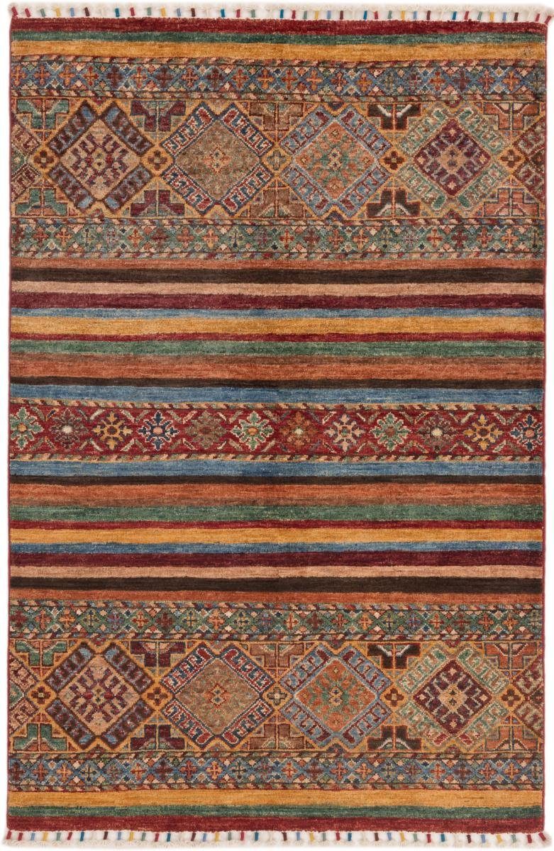 Orientteppich Arijana Shaal 103x155 Handgeknüpfter Orientteppich, Nain Trading, rechteckig, Höhe: 5 mm