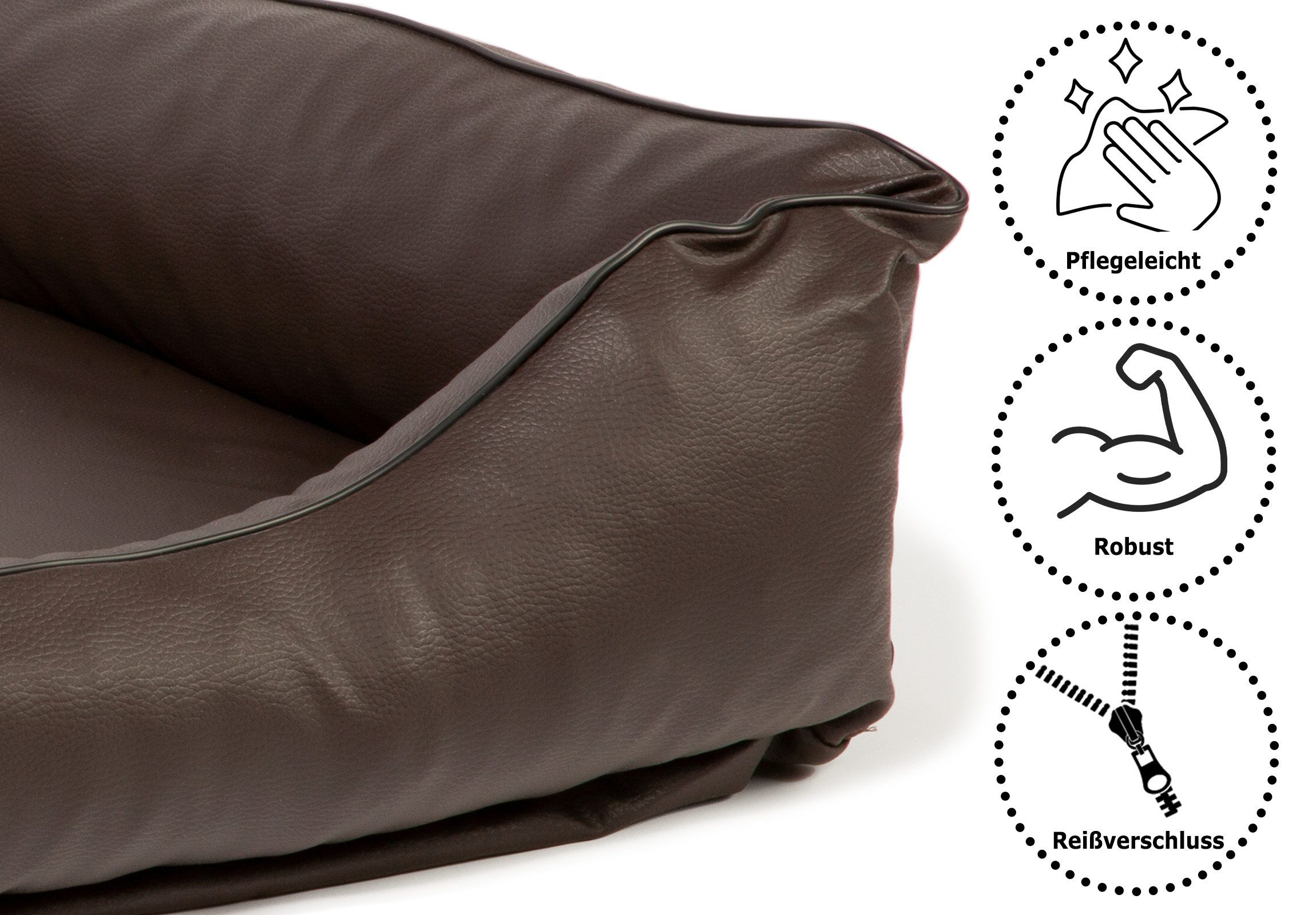 CopcoPet Tierbett Paco Hundebett Braun XL günstig online kaufen