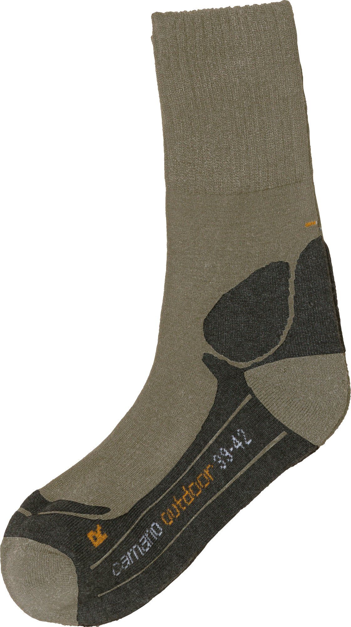 Paar Socken Camano Unisex-Outdoor-Socken Uni hellbraun 1