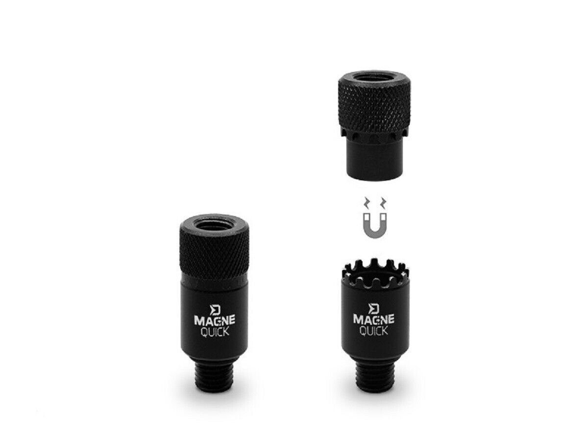 Delphin.sk Bissanzeiger 2er Set Schnellkupplung Delphin MagneQUICK Indikator Adapter, (Spar-Set, 2-St), komplett aus Metall, was eine lange Lebensdauer gewährleistet
