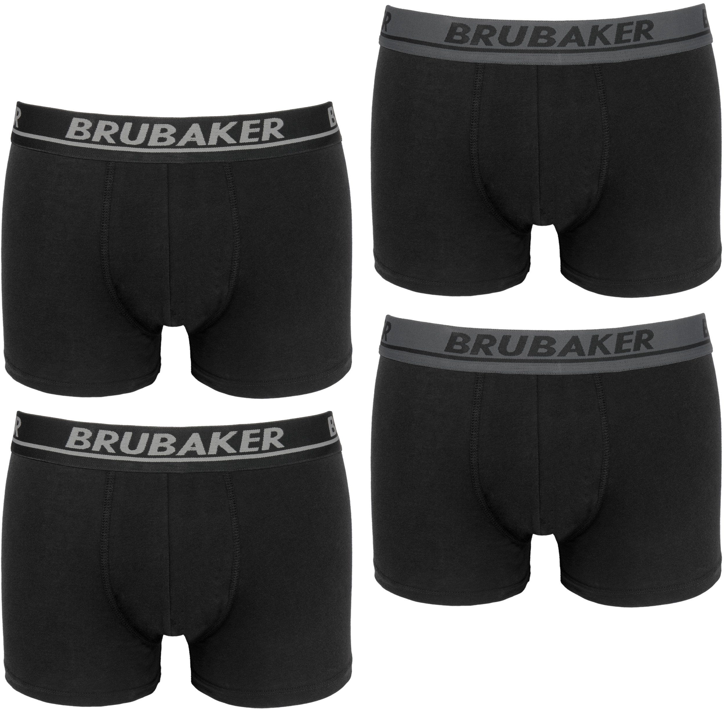 Boxershorts 4er Pack Herren Unterhose - Atmungsaktiv ohne Eingriff - Retroshorts