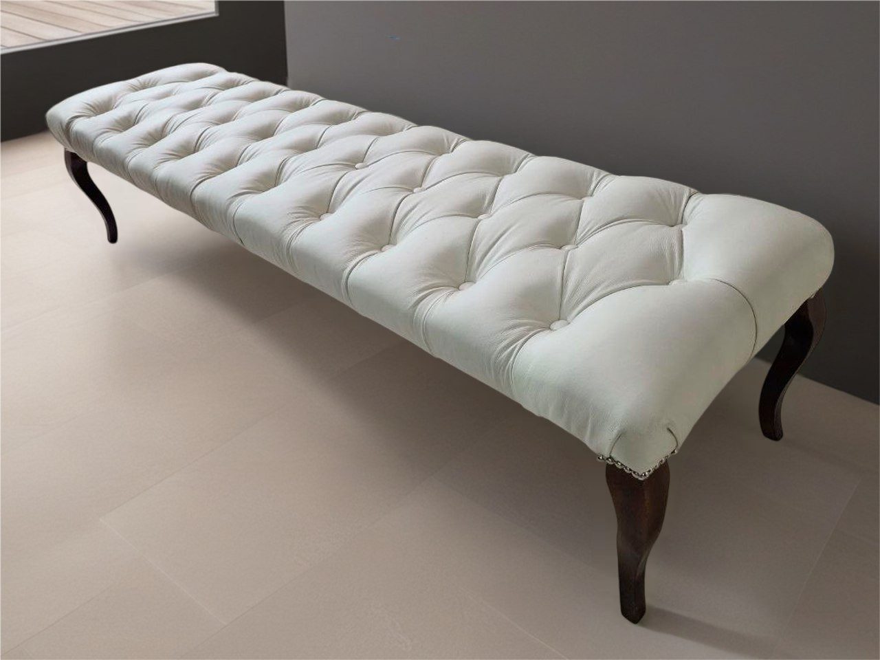 JVmoebel Bettbank Hocker Klassische Sitz Bank Fußhocker Sitzhocker Wohnzimmer Sofort (Sitz Bank), Made in Europa