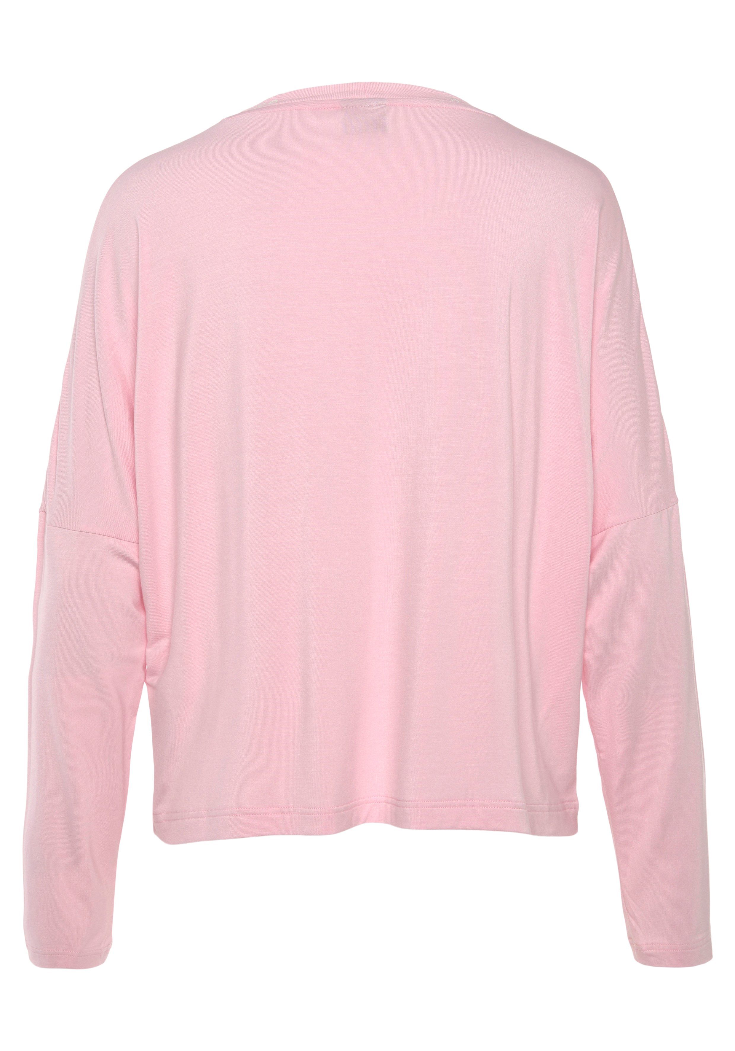 Schlafanzug (Set, UNITE_LONG tlg) SET 2 HUGO mit Light/Pastel Pink HUGO-Logoschriftzügen
