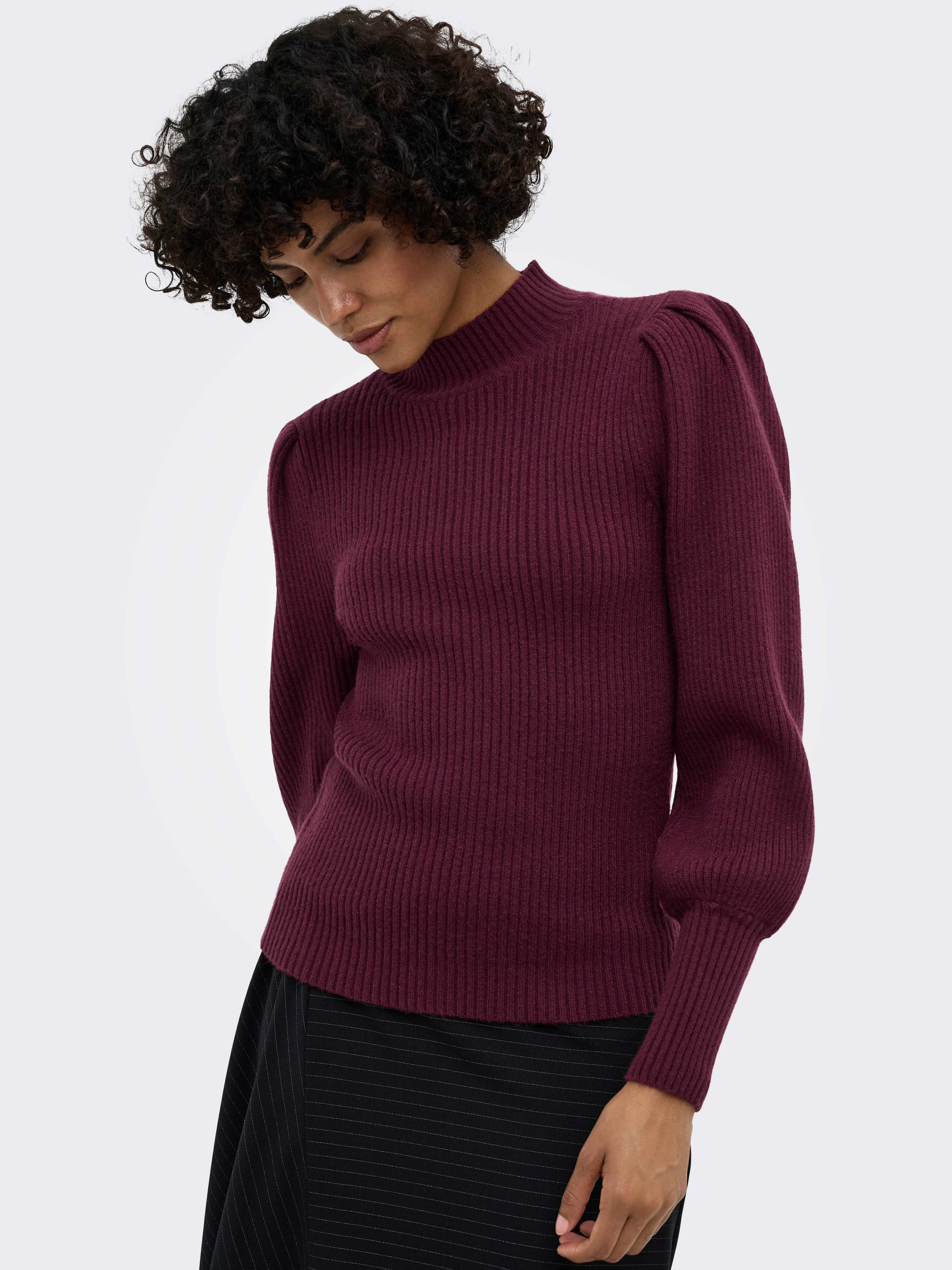 ONLY Strickpullover ONLKATIA L/S HIGHNECK PULLOVER KNT NOOS Viskosemischung