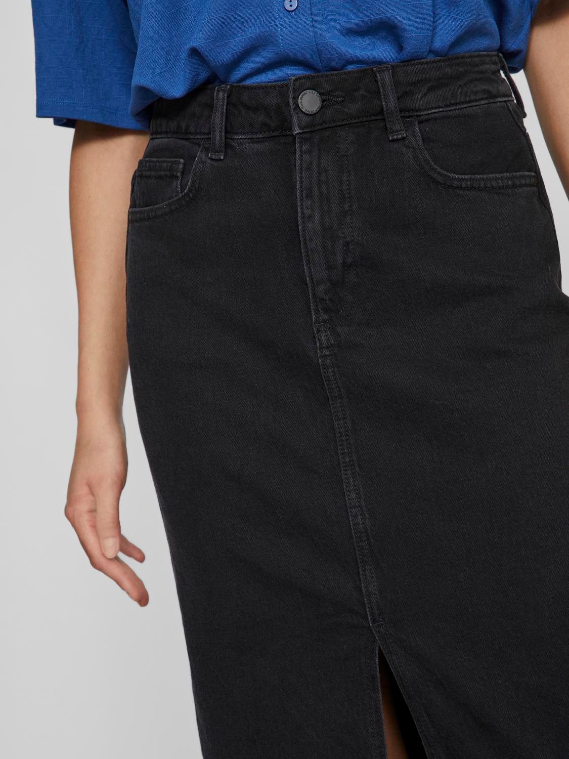 Vila Jeansrock VIJAF HW MIDI DENIM günstig online kaufen