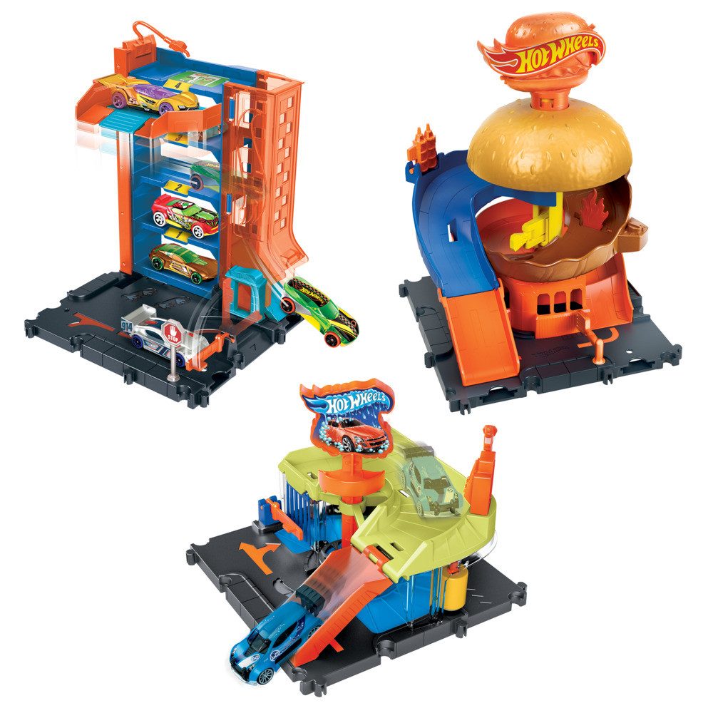 Mattel® Autorennbahn Hot Wheels City Downtown Rennbahn Меню