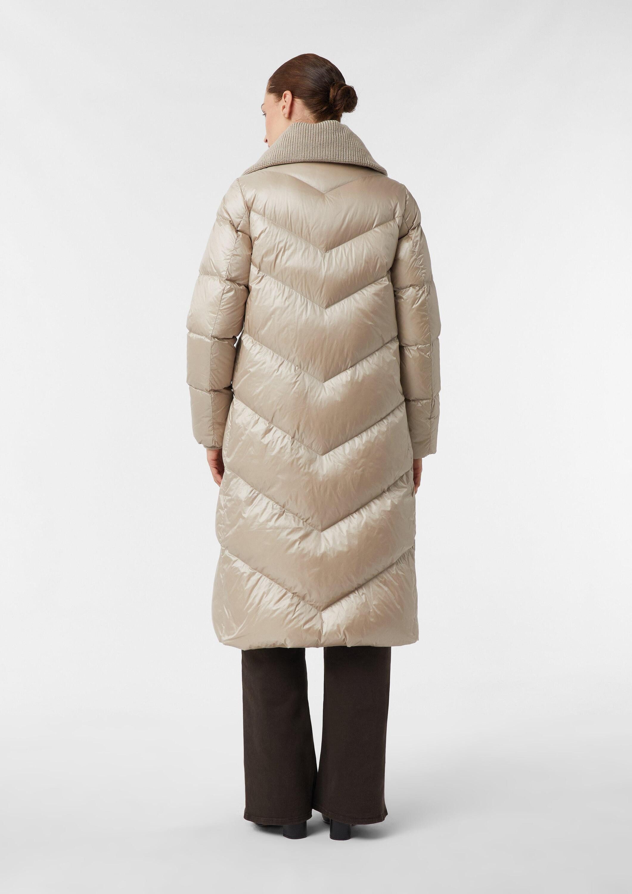 comma Wintermantel Outdoor-Mantel Gesteppter Daunenmantel mit Strickkragen