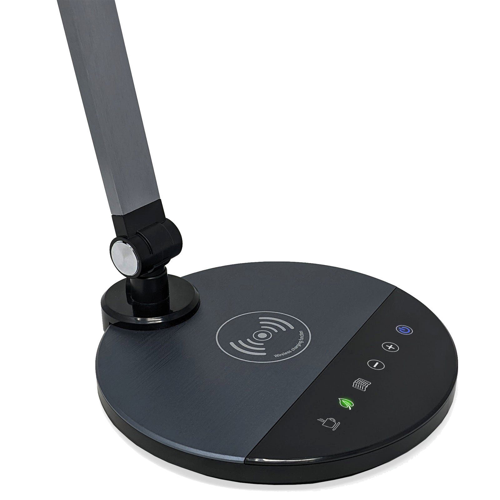 FeinTech LED Schreibtischlampe LTL00620, LED fest integriert, Tageslichtweiß, Warmweiß, Kaltweiß, Wireless Charging für Smartphone