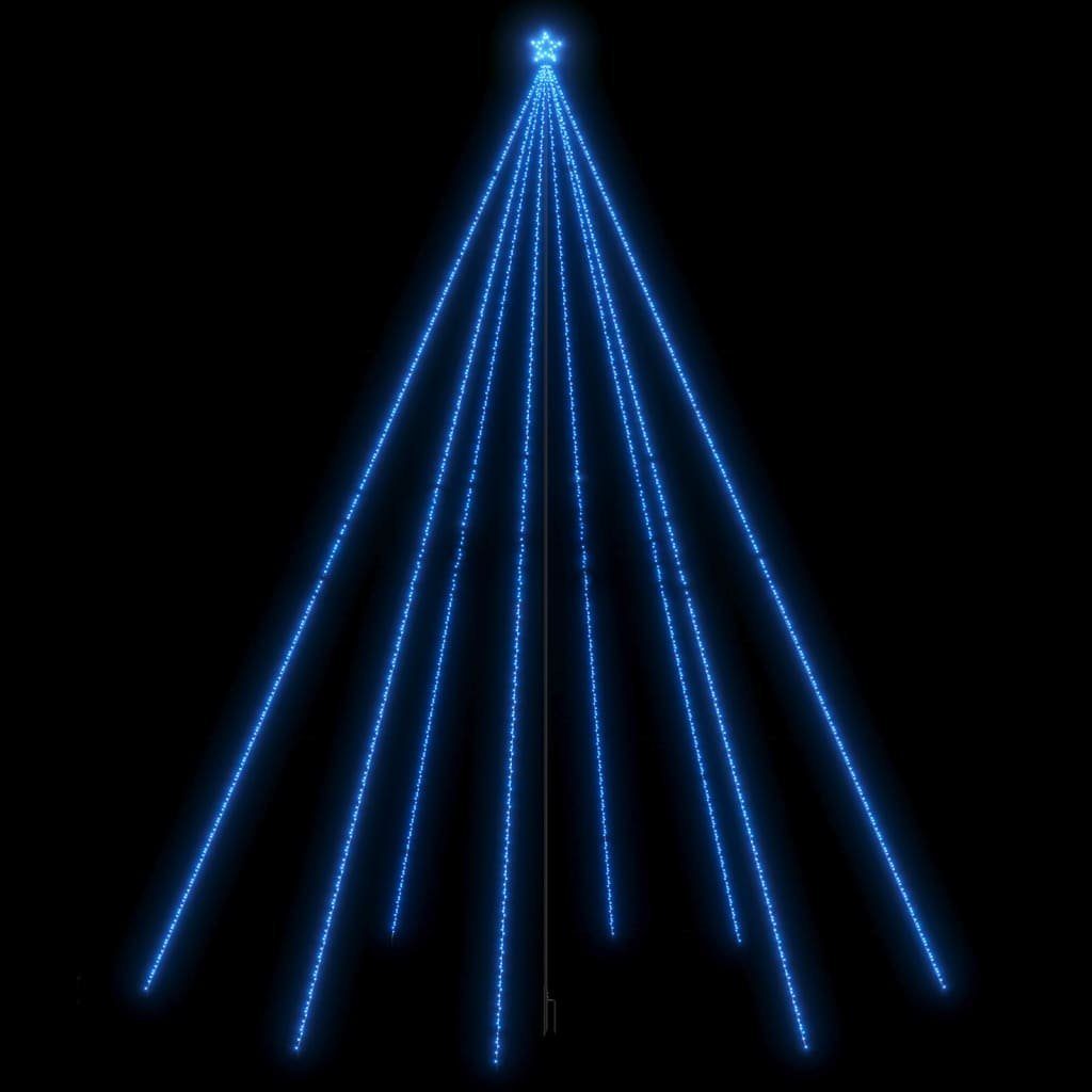 vidaXL LED Baum Weihnachtsbaum-Lichterketten Indoor Outdoor 1300 LEDs Blau 8 m