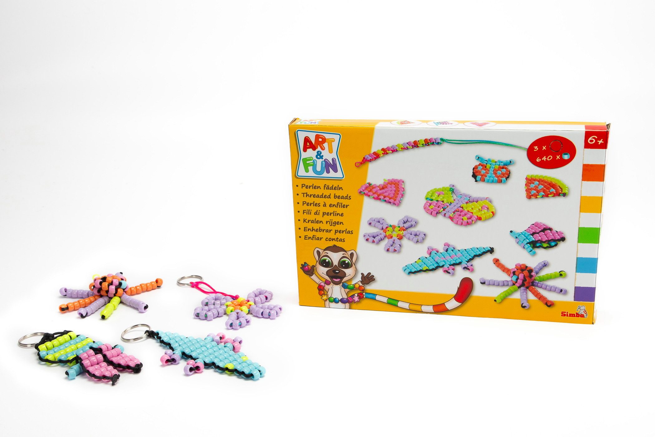 SIMBA Намистиниketten-Set Simba Spielzeug Kreativ Намистини ART & FUN Set Намистини fädeln 640 Намистини