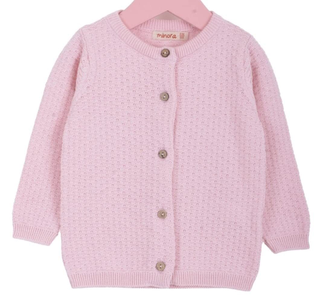 Minora Cardigan Baby Strickjacke - Cardigan für Mädchen und Jungen bis 24 Monate