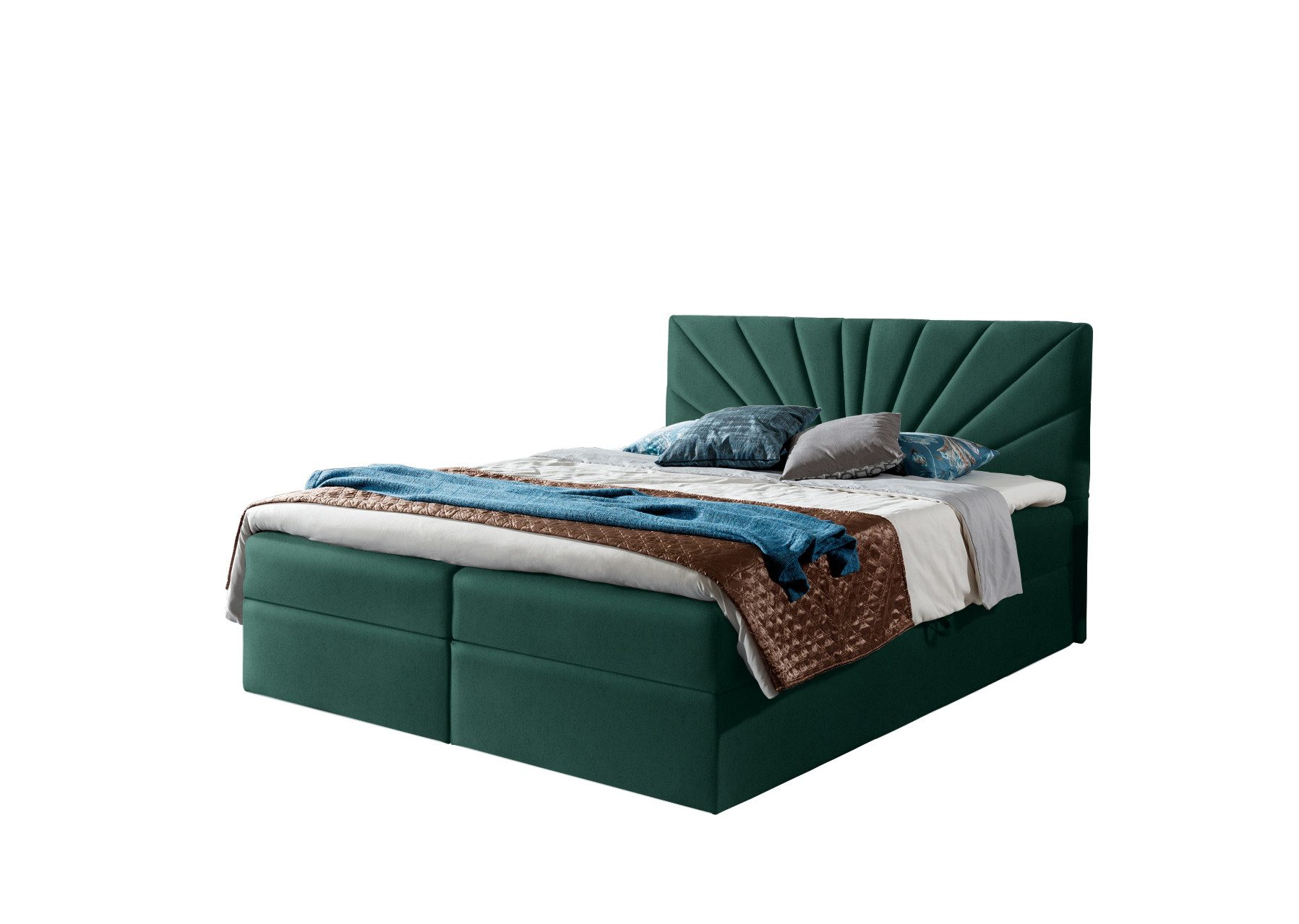 99rooms Boxspringbett Lazzaro (Schlafzimmerbett, Bett), mit Bonellfederkernmatratze und Topper, Bettkasten