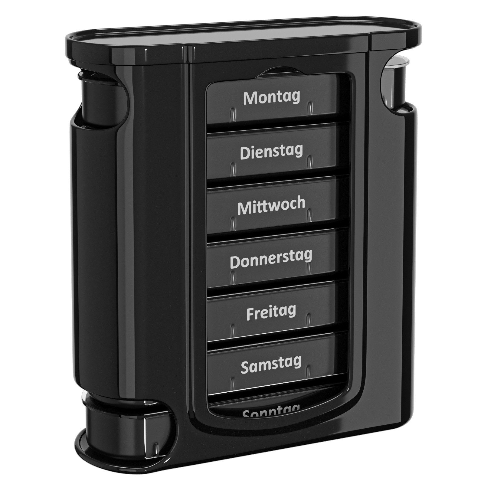 Pillendose Tablettenbox für 7 Tage - Mit 4 Fächern pro Tag