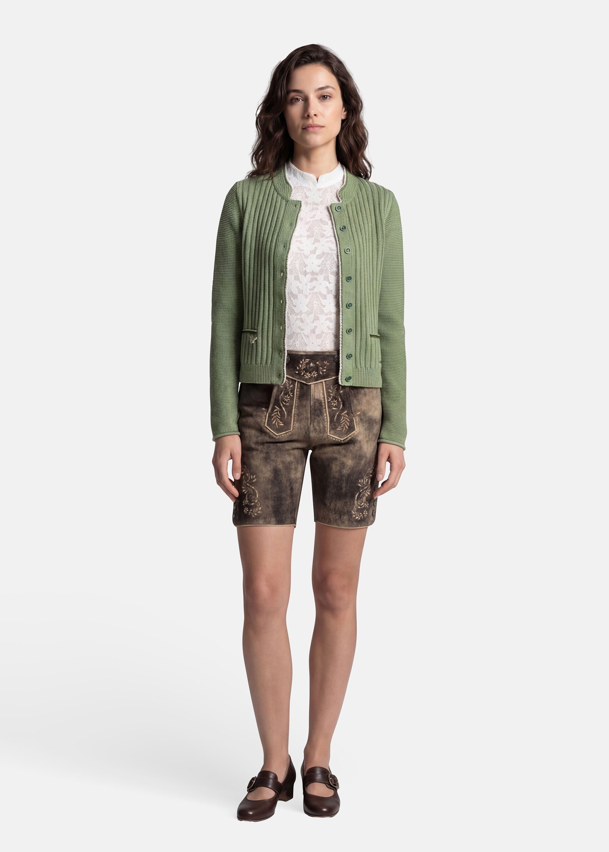 Spieth & Wensky Strickjacke Alexa mit femininen Highlights