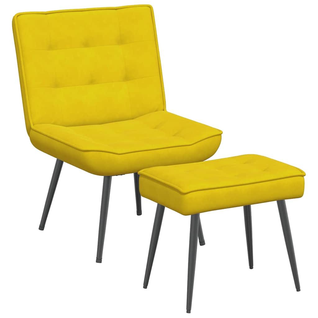vidaXL Relaxsessel Relaxsessel mit Hocker Gelb günstig online kaufen