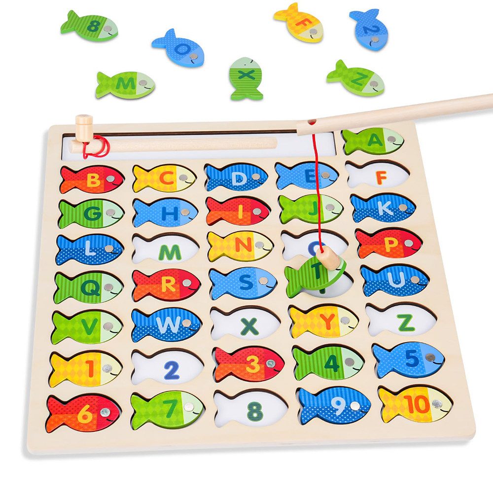 CLTYQ Lernspielzeug Montessori Spielzeug ab 3 4 5Jahre Magnetische Angelspi günstig online kaufen
