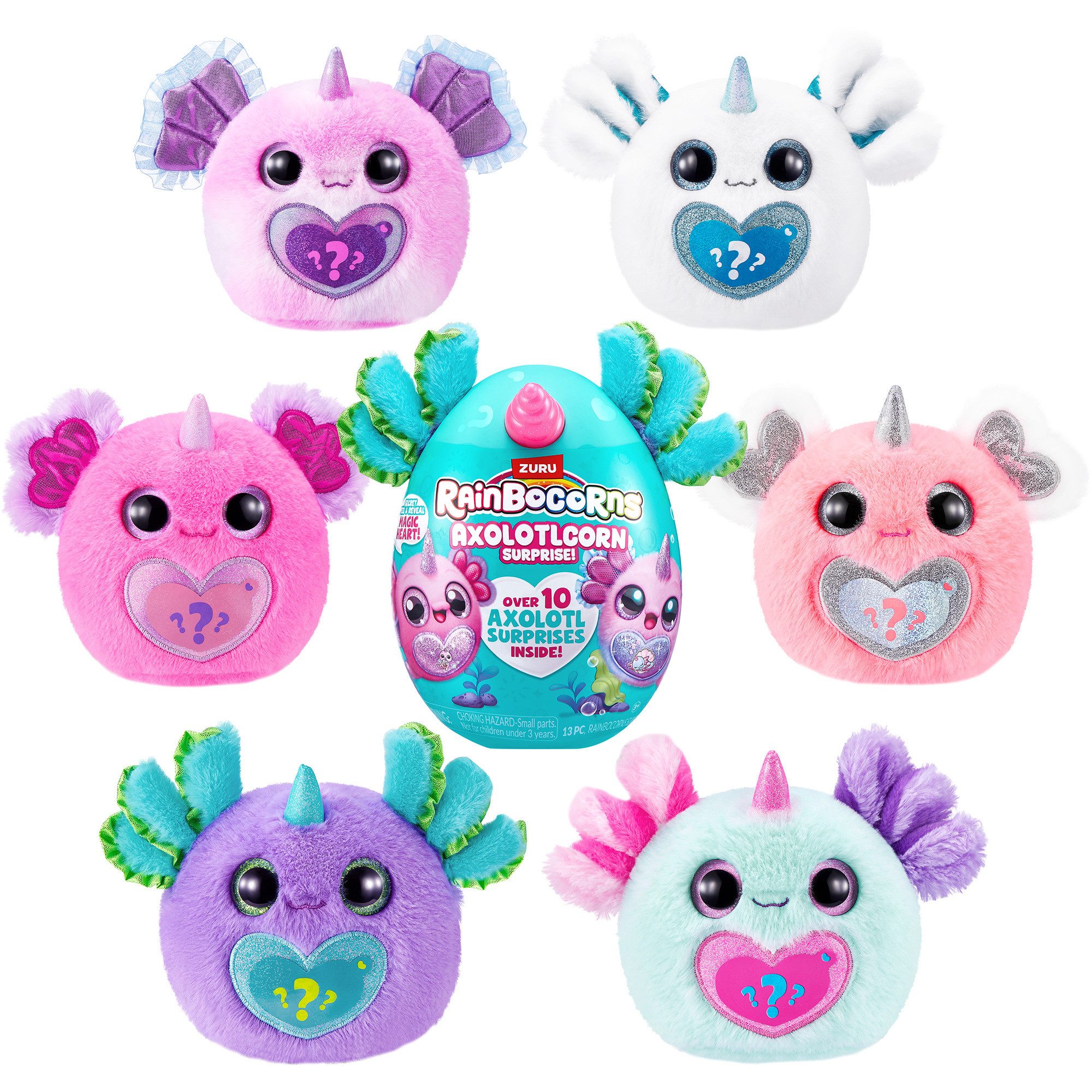 ZURU Kuscheltier ZURU Rainbocorns - Axolotlcorn, Spielfigur