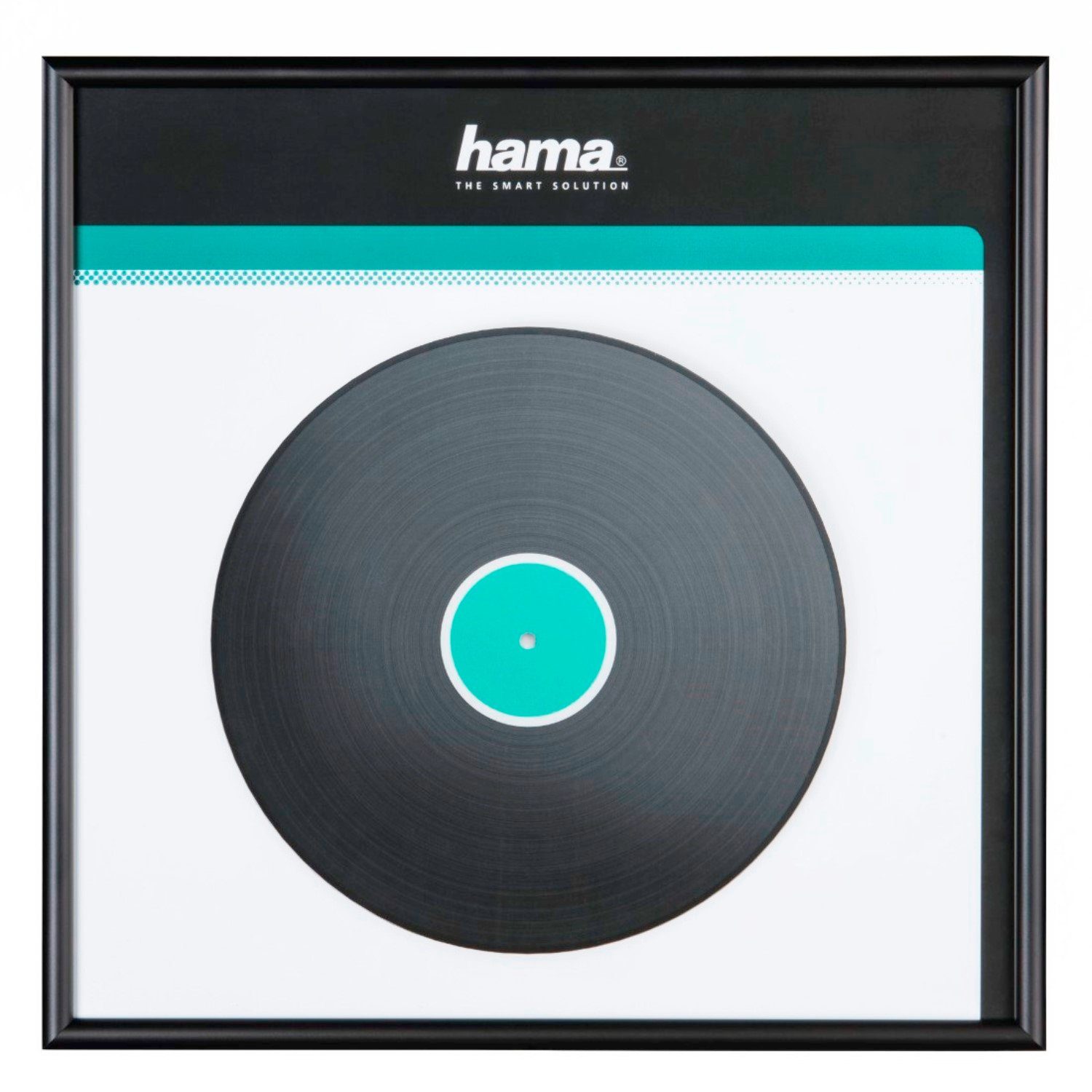 Hama DVD-Hülle Alu Bilder-Rahmen für LP Schallplatte Cover Vinyl Frame Box, für ein Schallplatten-Cover