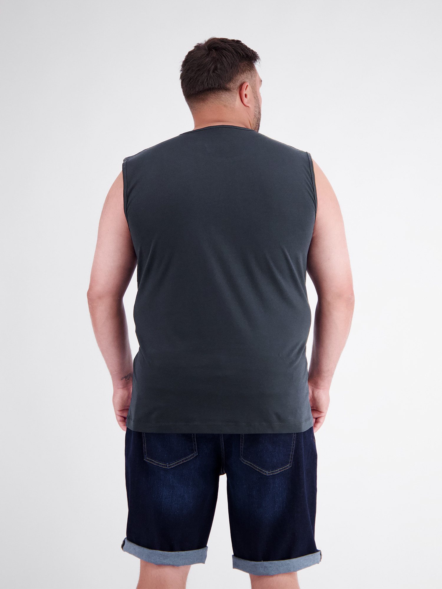 LERROS Muskelshirt Sportliches Baumwoll-Tanktop mit O-Neck, große Größen