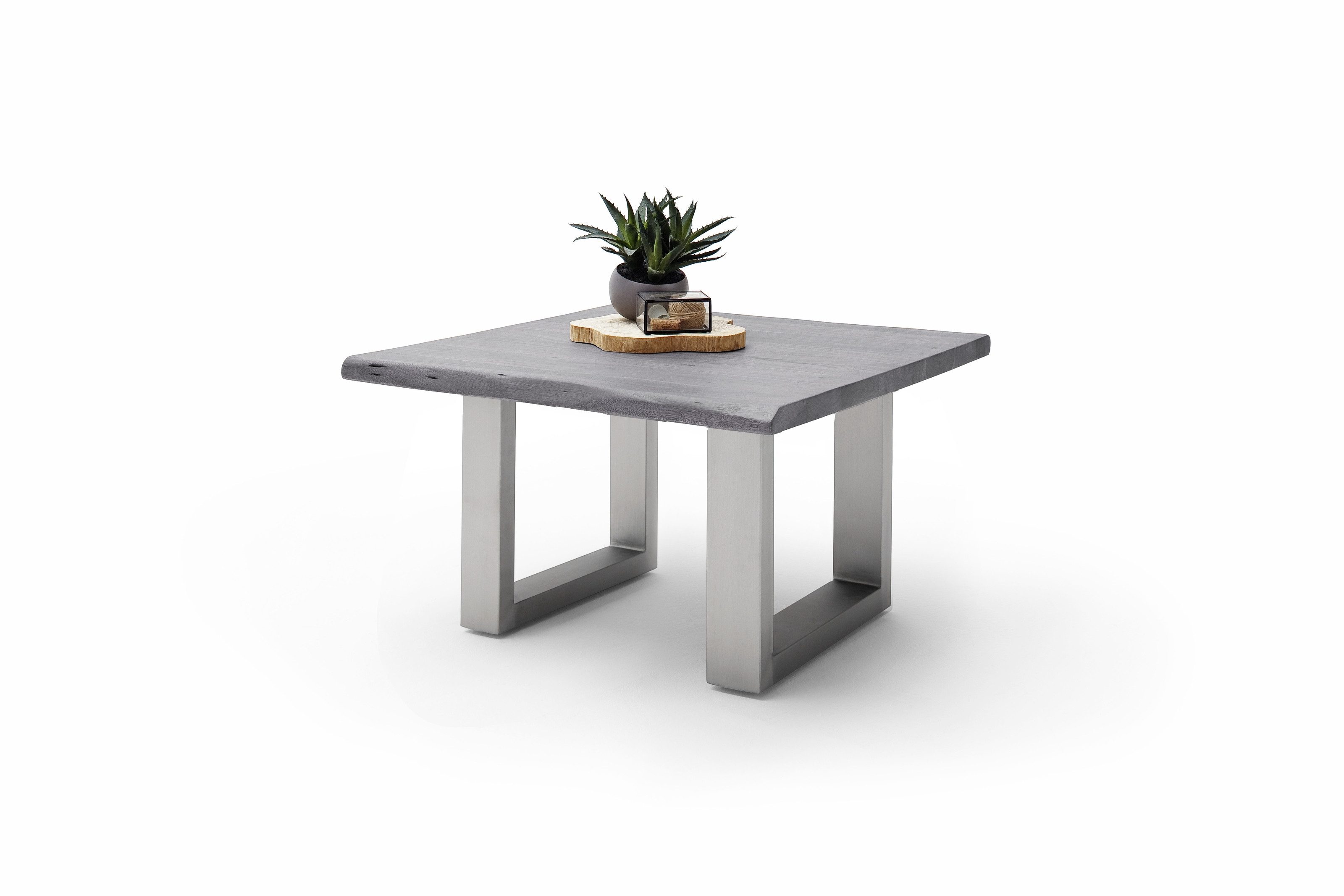freiraum Couchtisch CARTAGENA, in Akazie grau, massiv lackiert - 75x45x75cm (BxHxT)