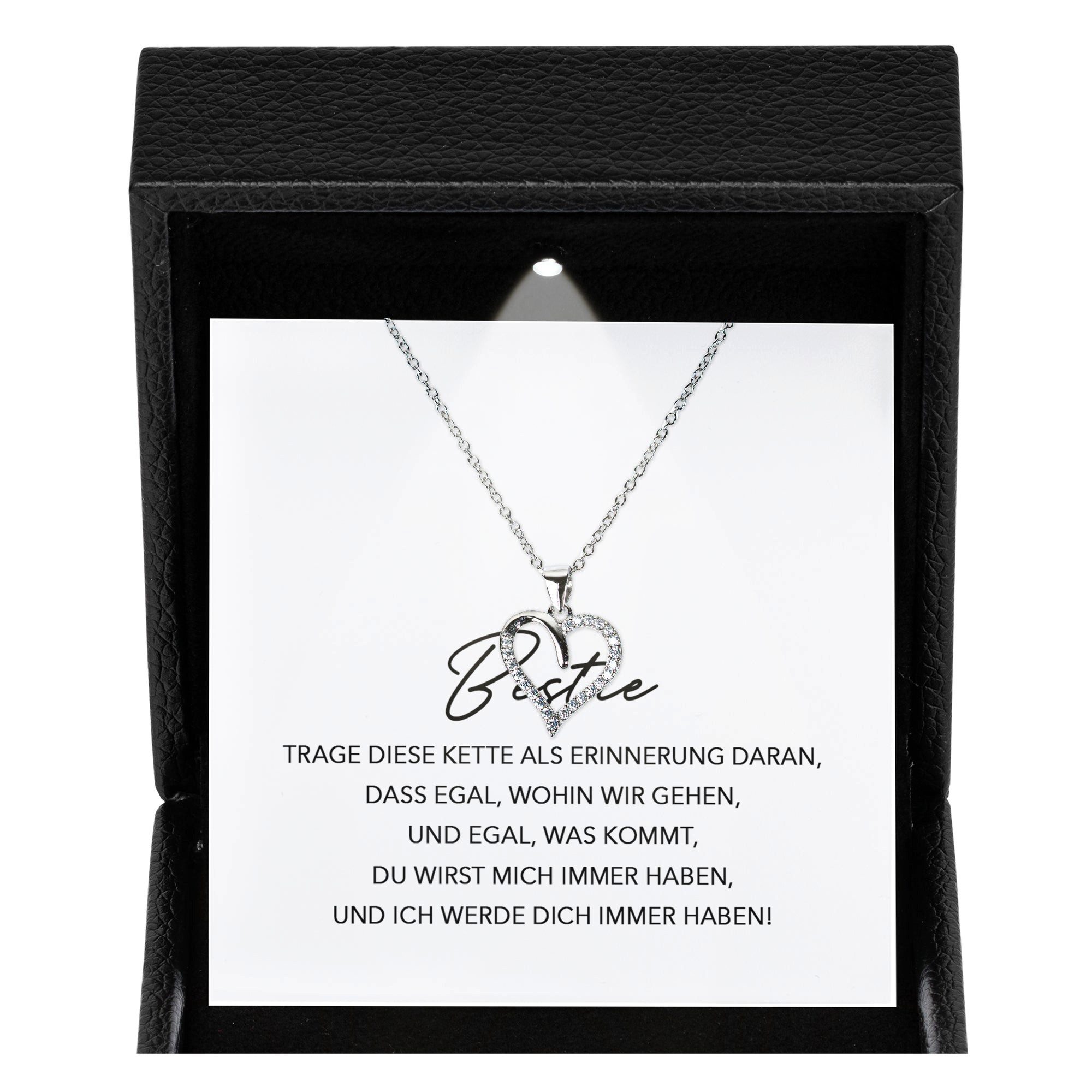 22Feels Schmuckset Freundschaftskette Geschenk Bestie Frauen Halskette Beste Freundin (Geschenkset), Silber 925/000, Geschenkset Made In Germany, Premium Licht Etui