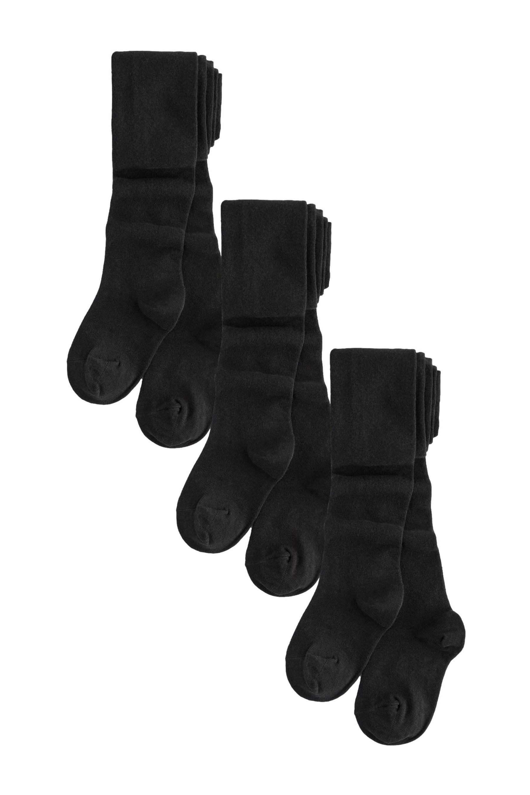 Strumpfhose Längere Schulstrumpfhose mit Baumwolle, 3er-Pack