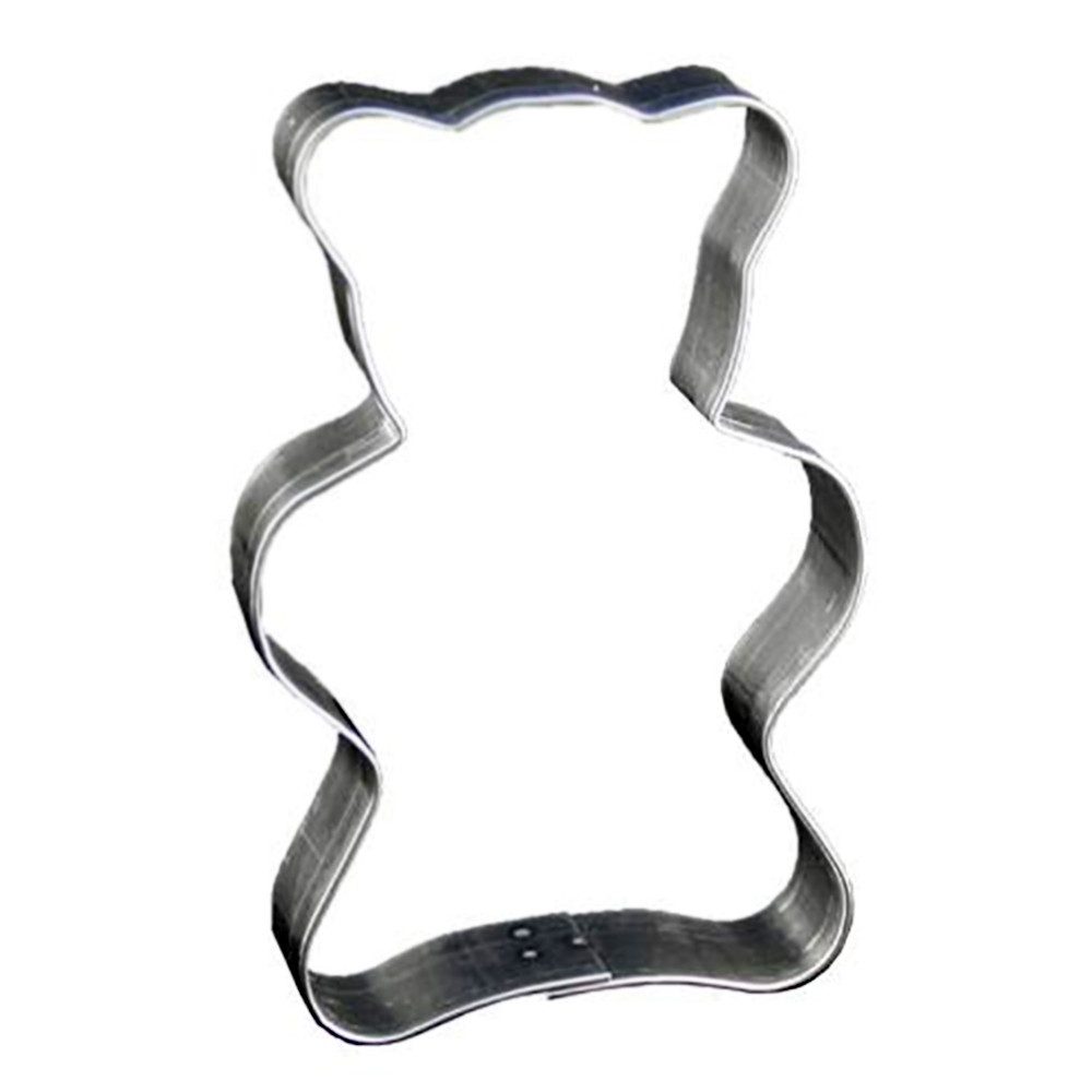 LARES Ausstechform 1082, Bär 14cm, Weißblech, Riesen Ausstechformen für Weihnachten - Made in Germany